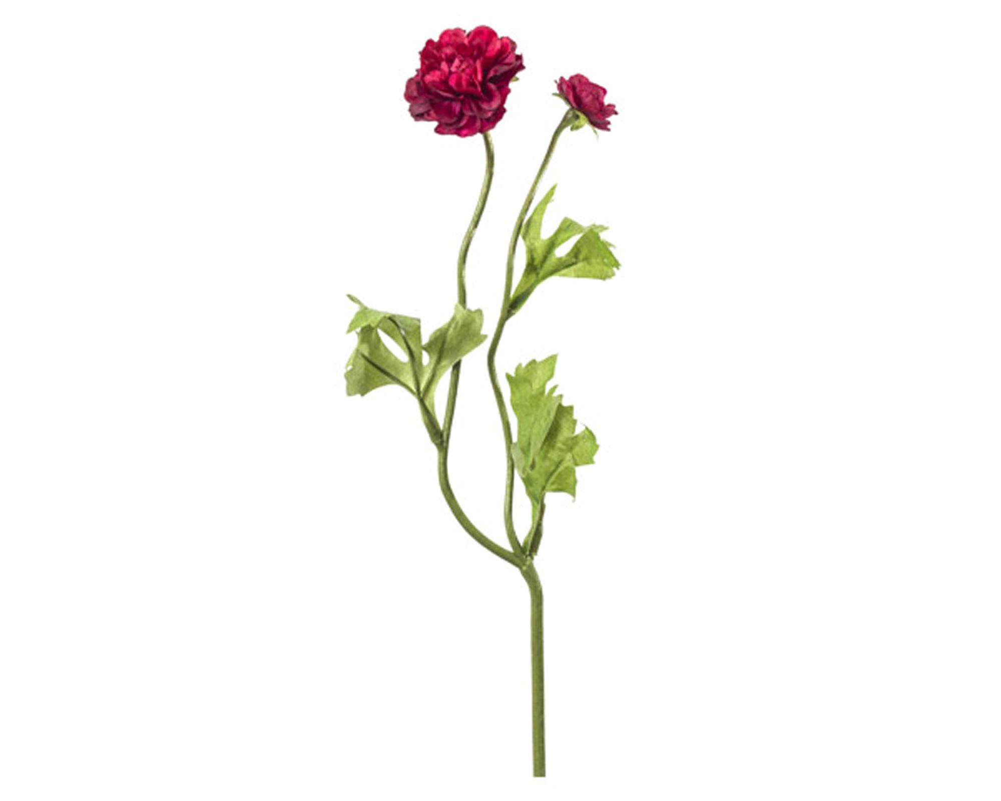 Flor artificial Ranúnculo doble burgundy The Garden.-0