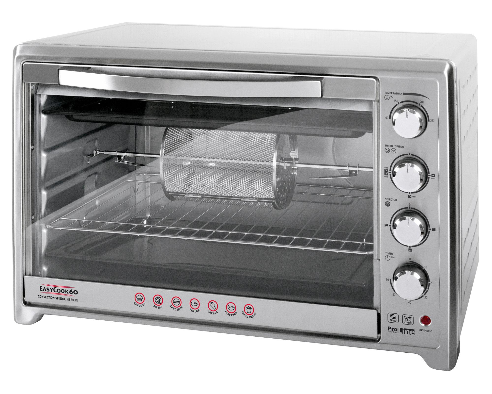 Horno eléctrico 60 litros HE-600IN inox Sindelen.-0