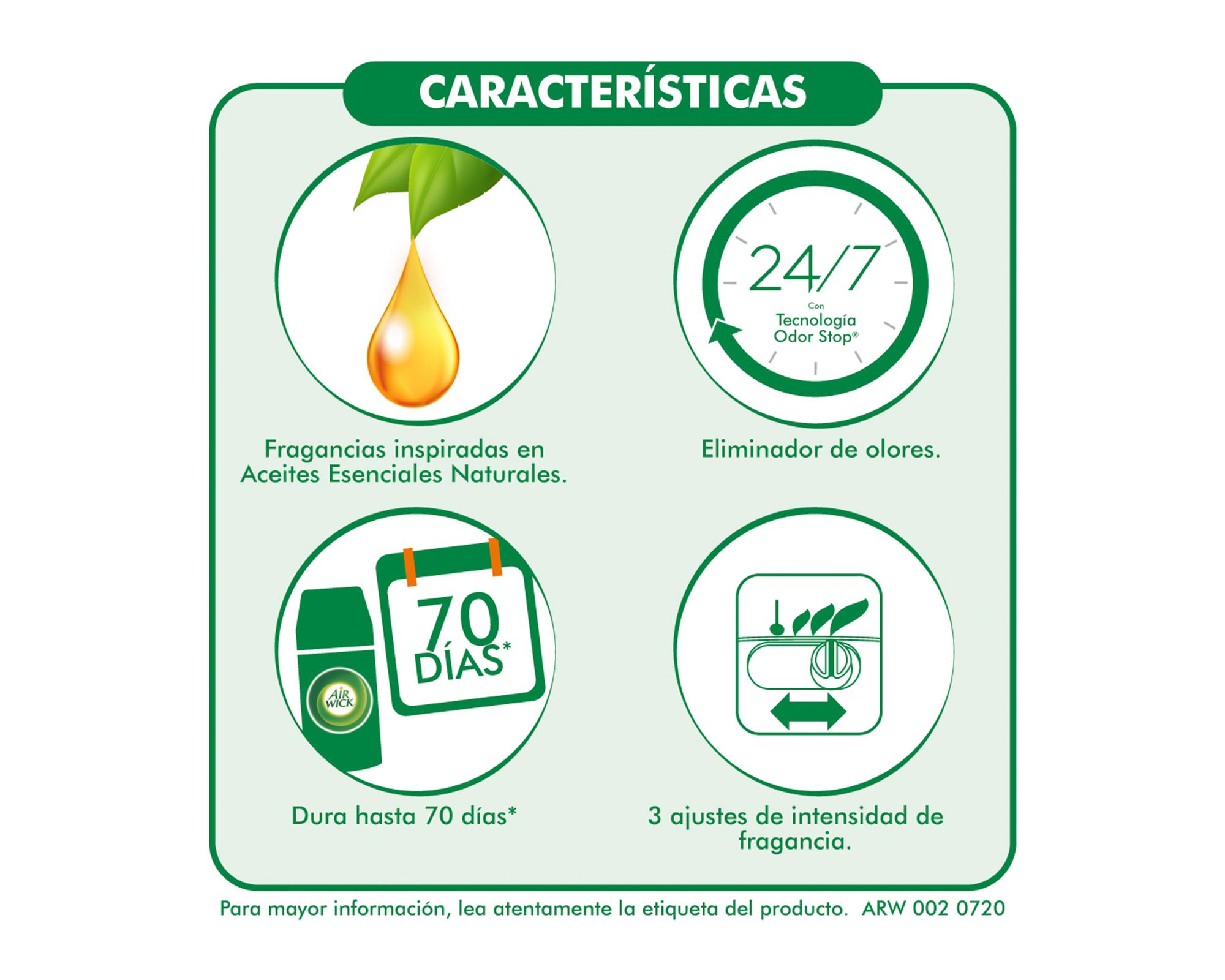 Aromatizador automático + recarga 250 ml cítrico Air wick.-2