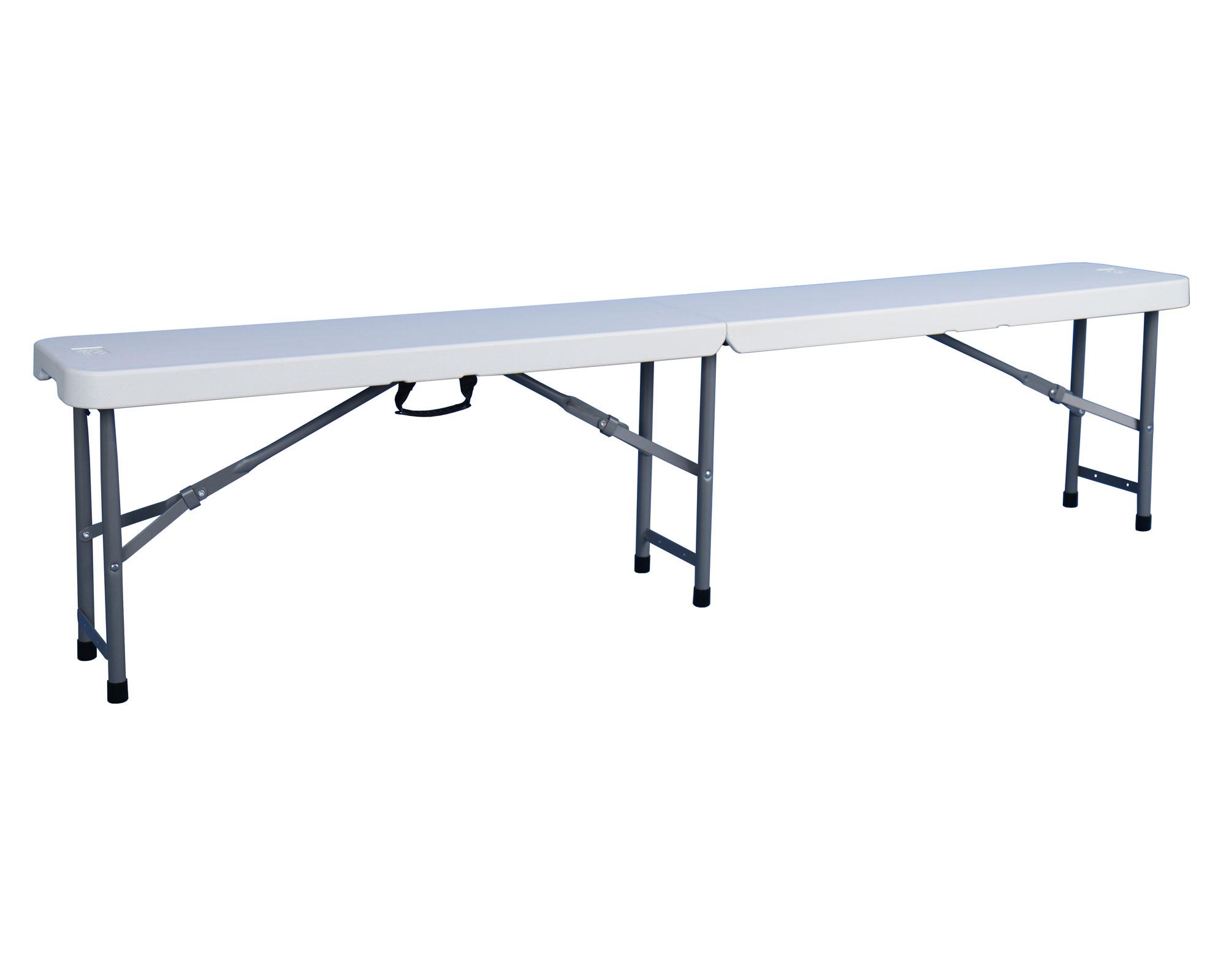 Banco plegable 180 cm blanco Outzen-0