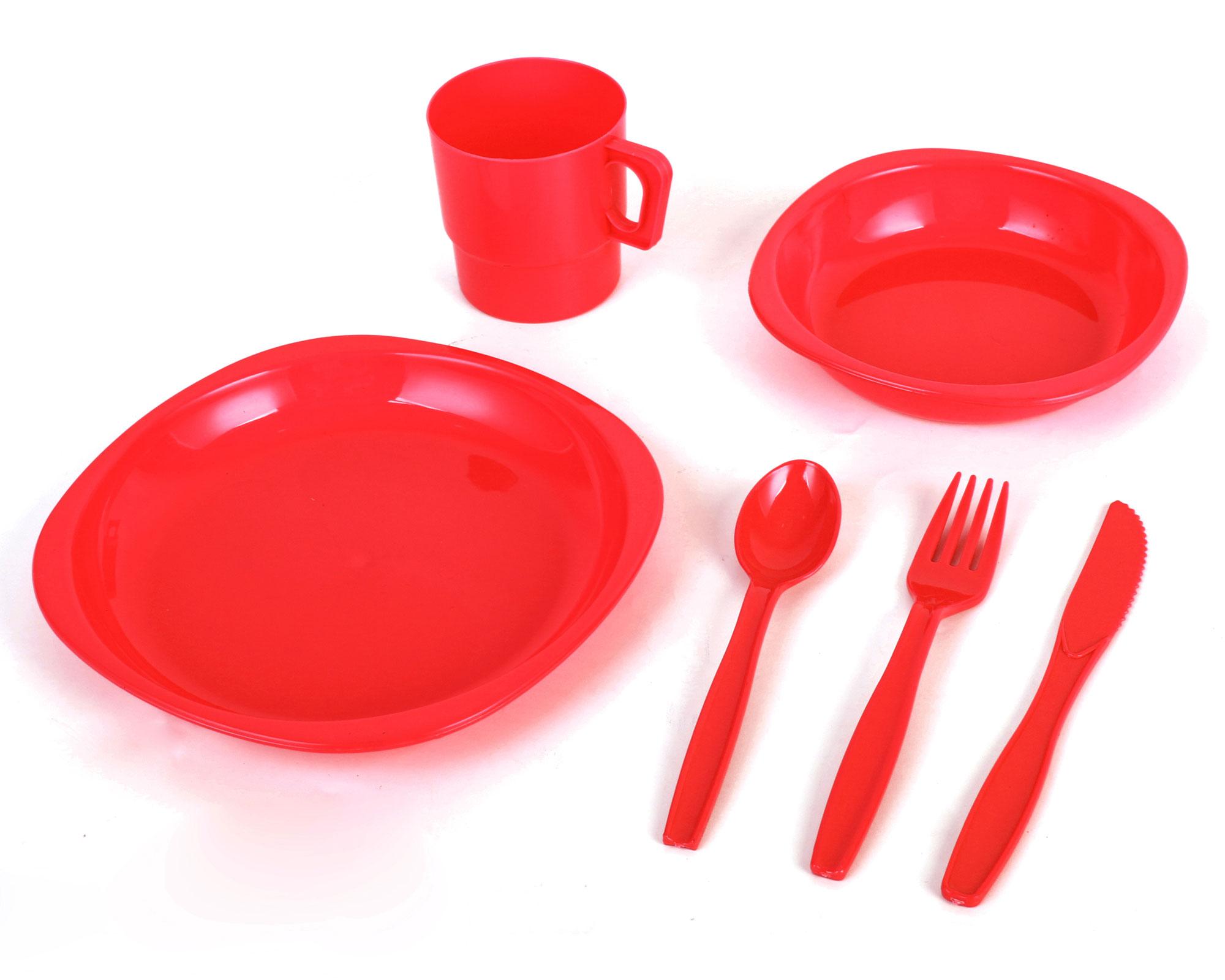 Set picnic rojo 36 piezas Alpes-2