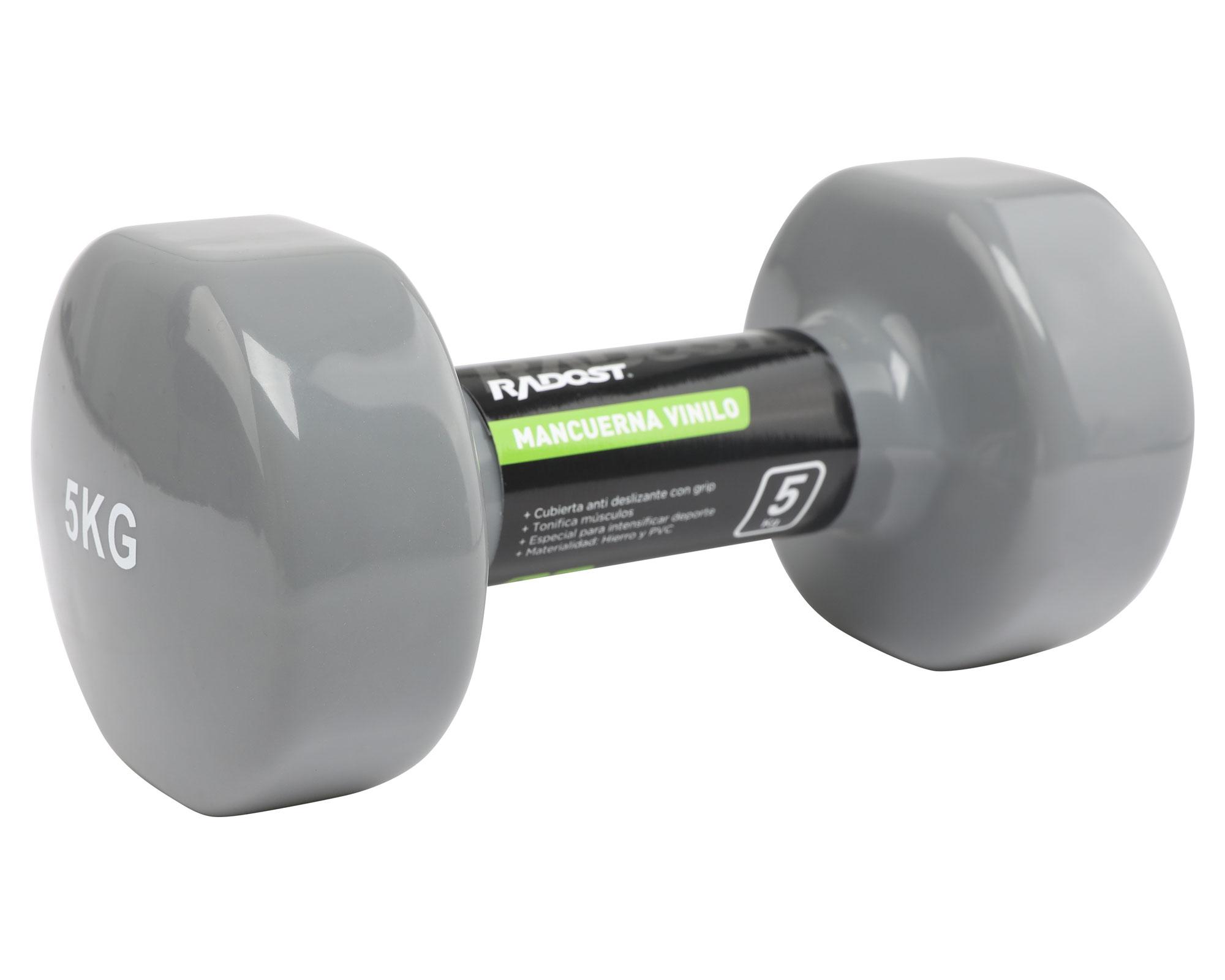Mancuerna 5 kg gris Radost.-1