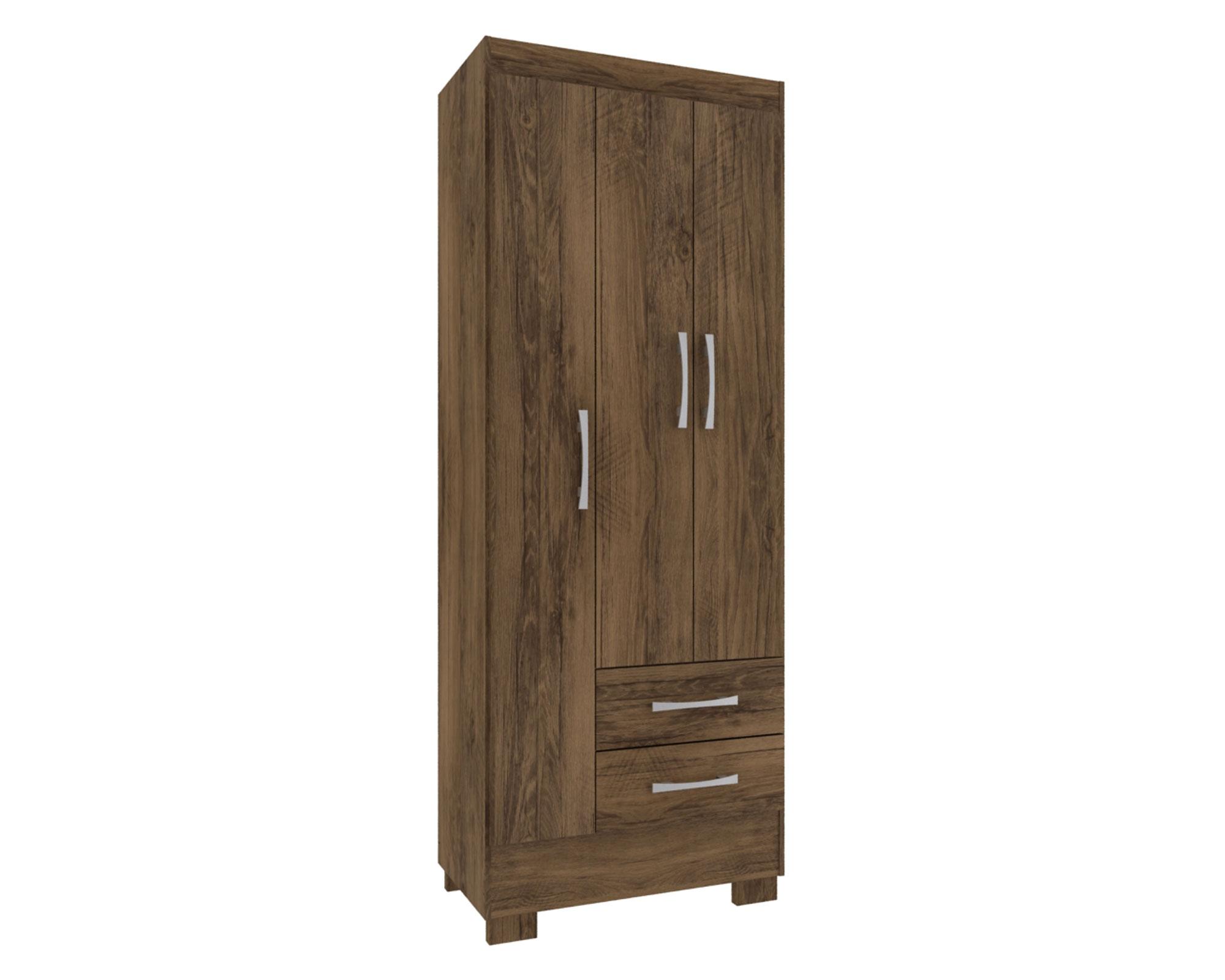 Clóset 3 puertas 2 cajones Río café Altavision-0