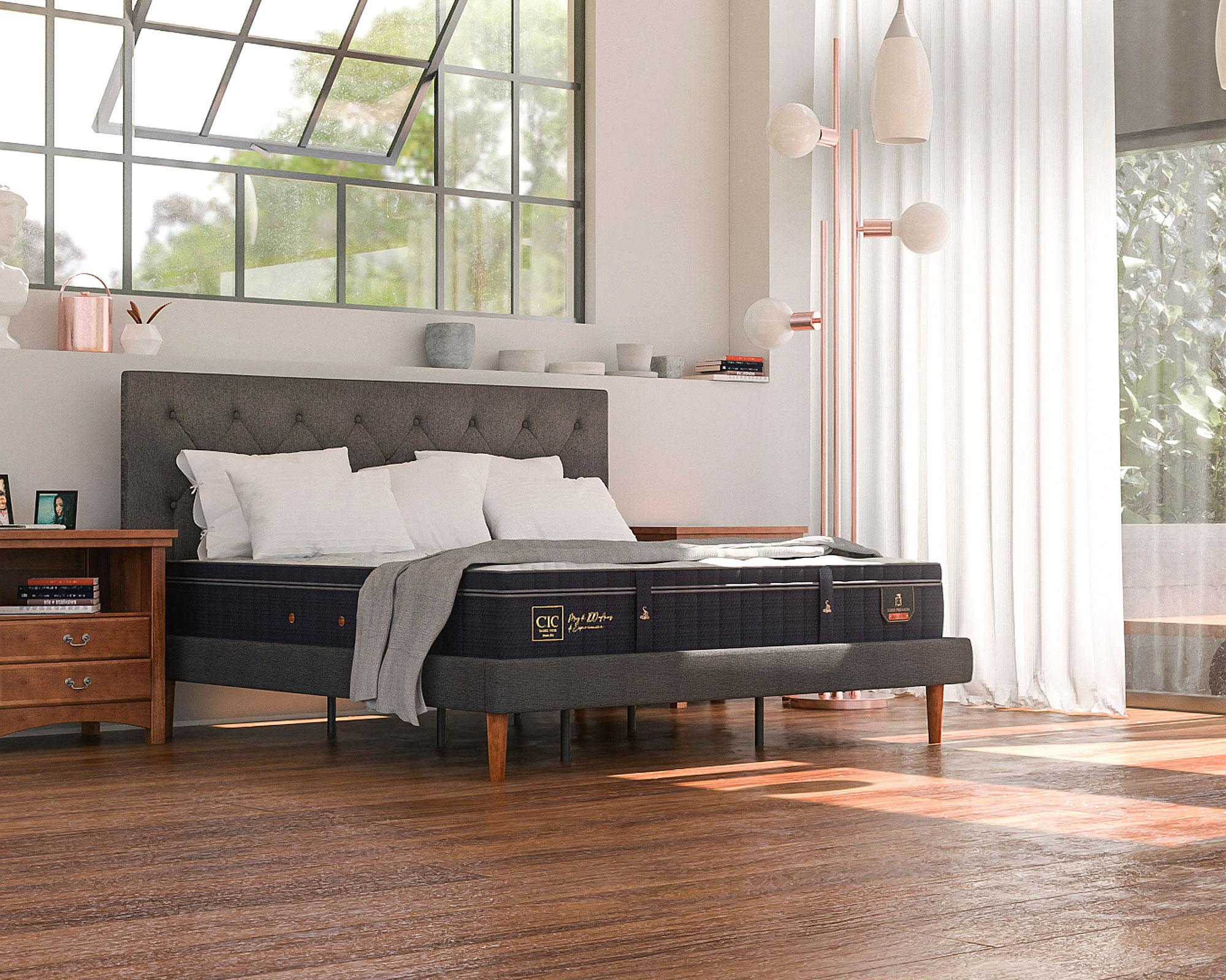 Cama europea curve 2 plazas Super Premium Cic-5