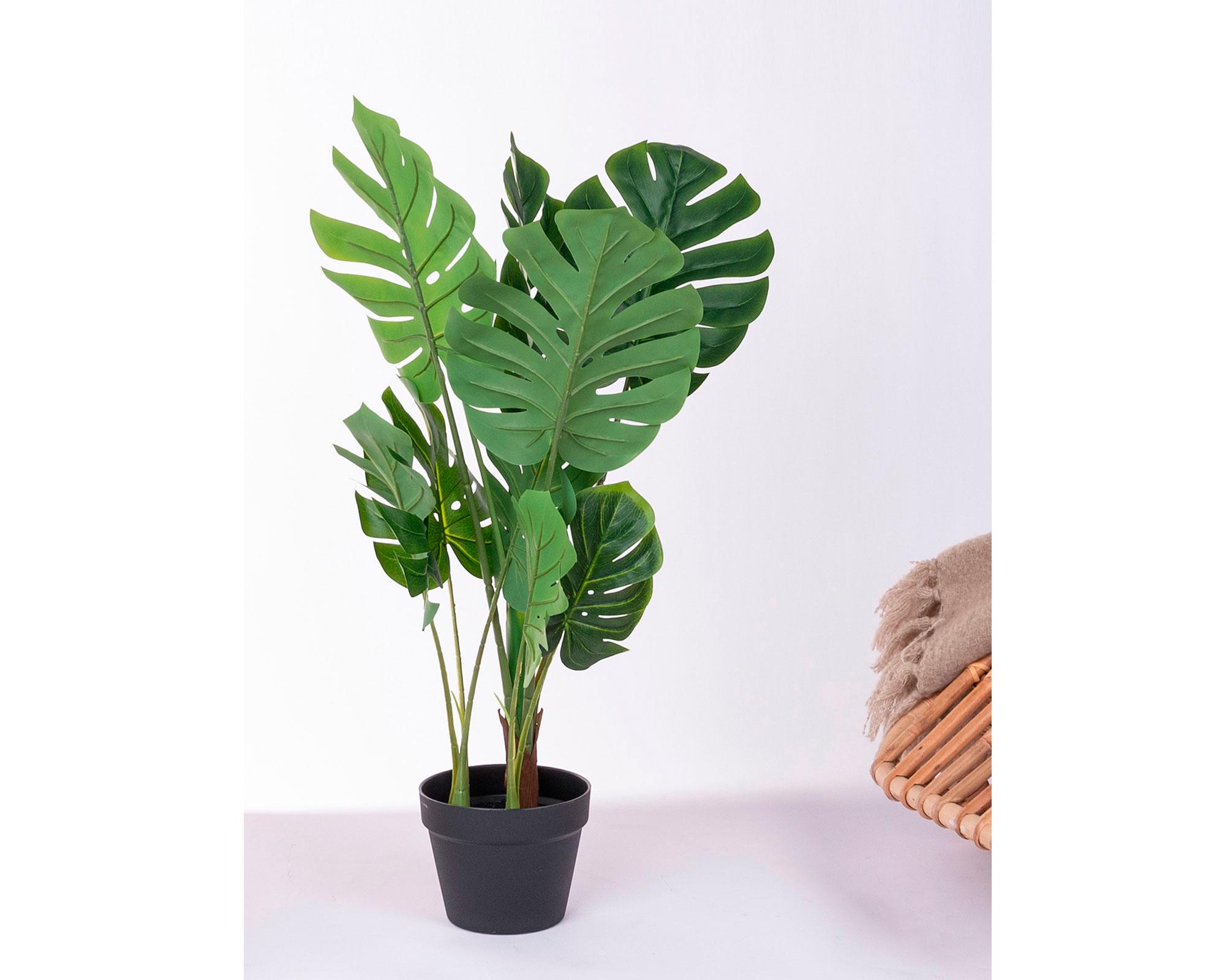 Planta artificial 85 cm Monstera Outzen-4