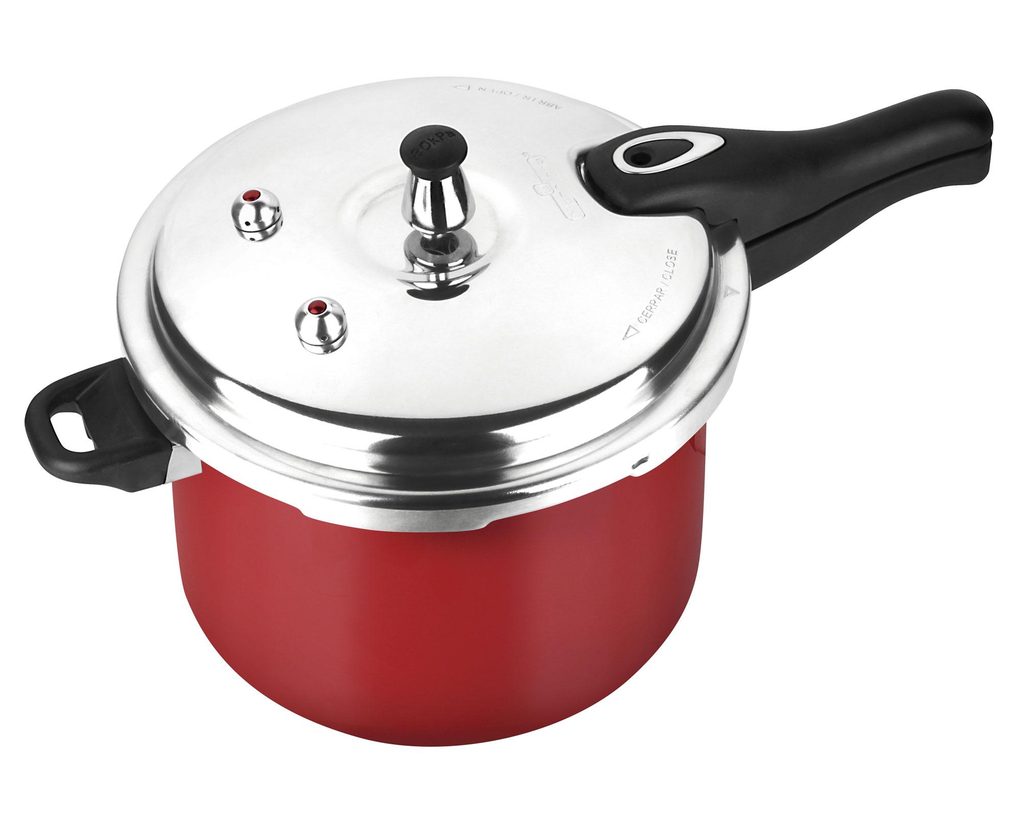 Olla a presión 6 litros Avant rojo Magefesa.-1