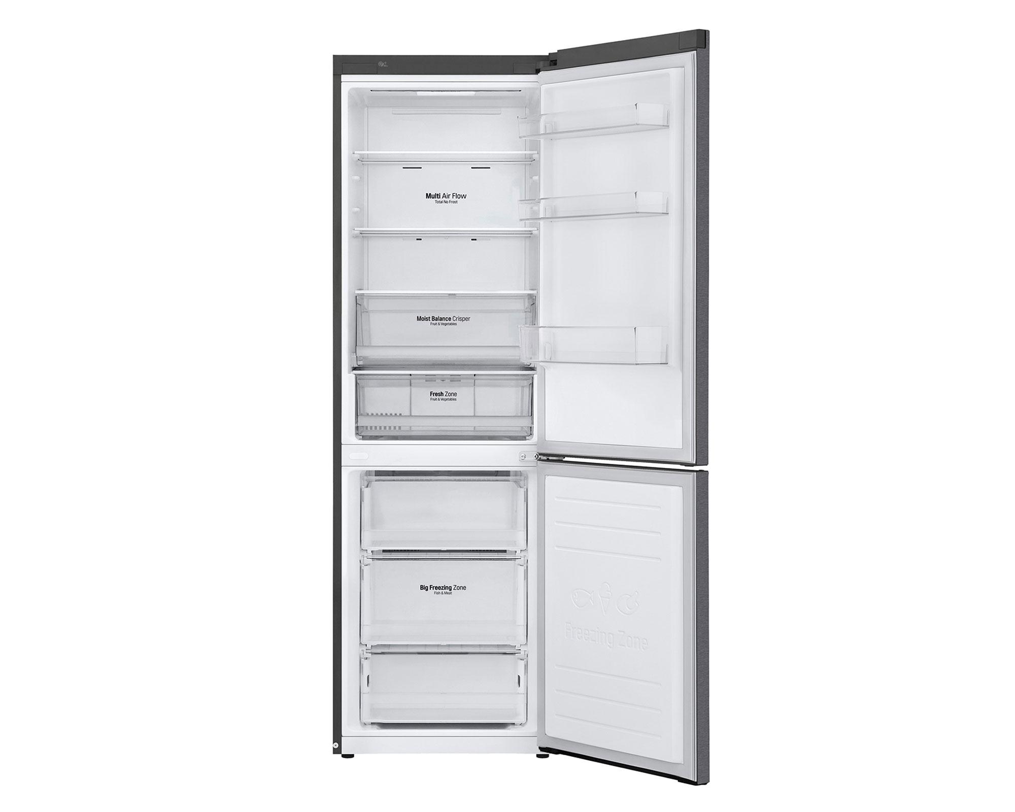 Refrigerador no frost 341 litros GB37MPD inox LG-2