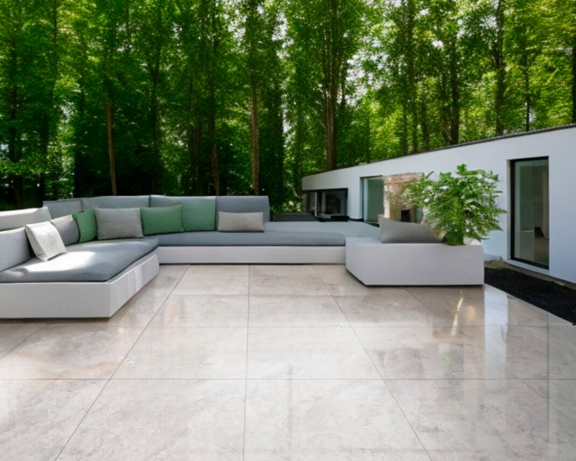 Gres porcelanato piso 61x61 cm Moon Grey gris 1,48 m2 Celima.-4