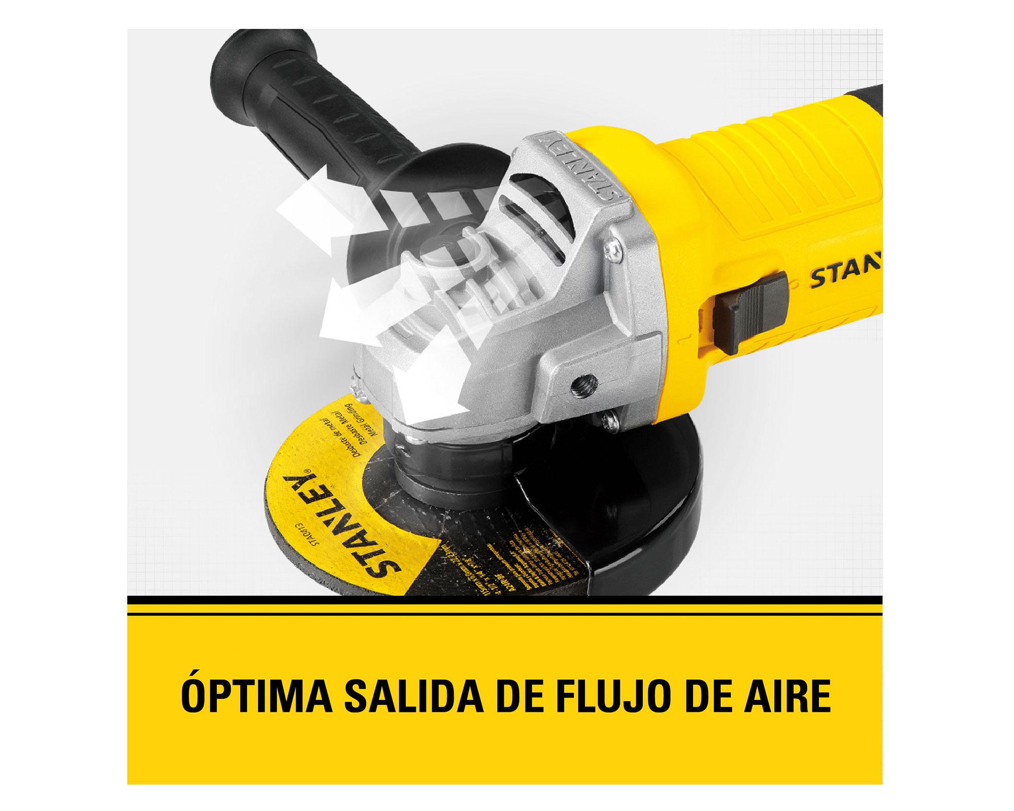Esmeril angular 4 1/2'' 900W STGS9115-B2C Stanley.-4
