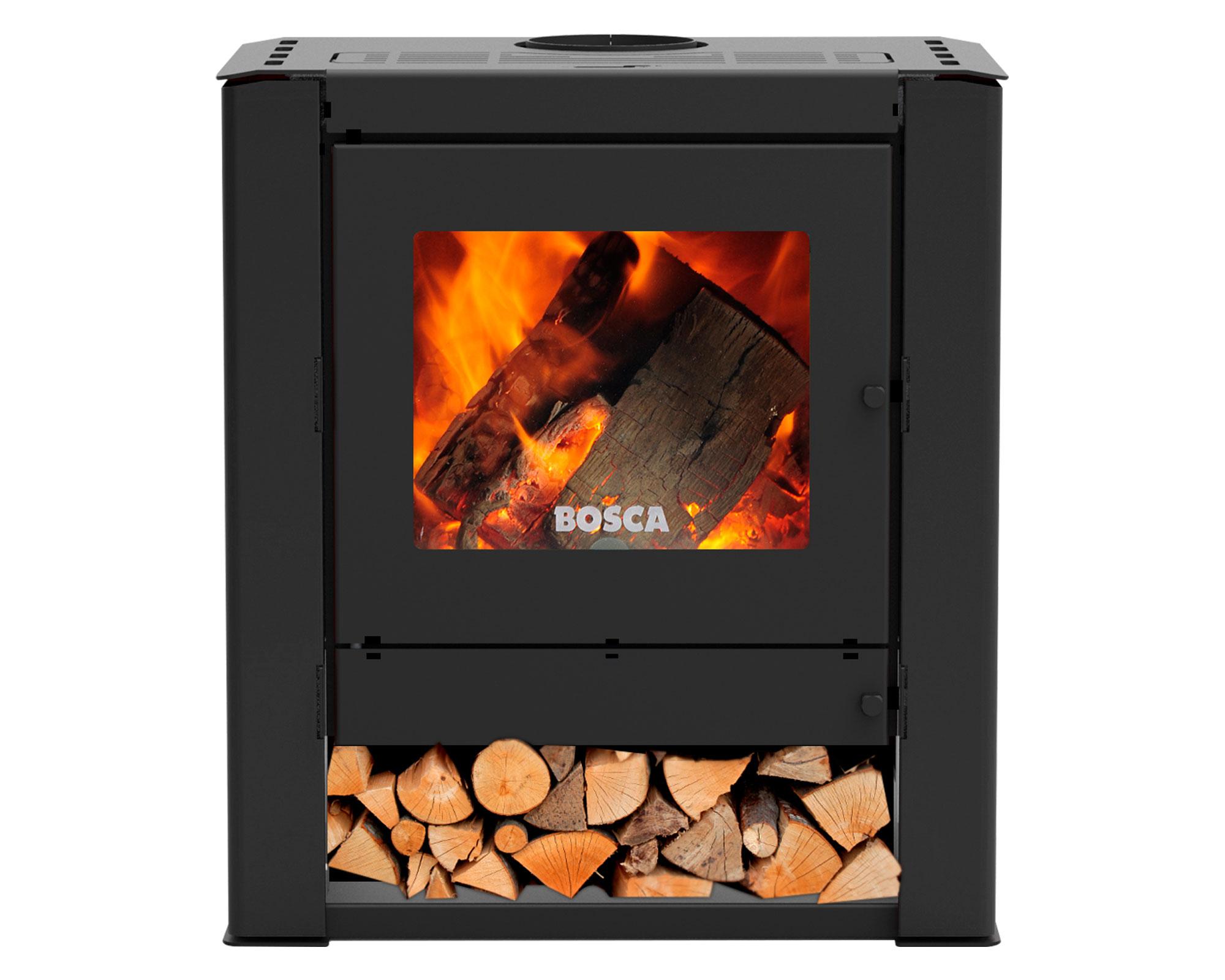 Calefactor a leña 12.2 kW Gold 500 negro-1