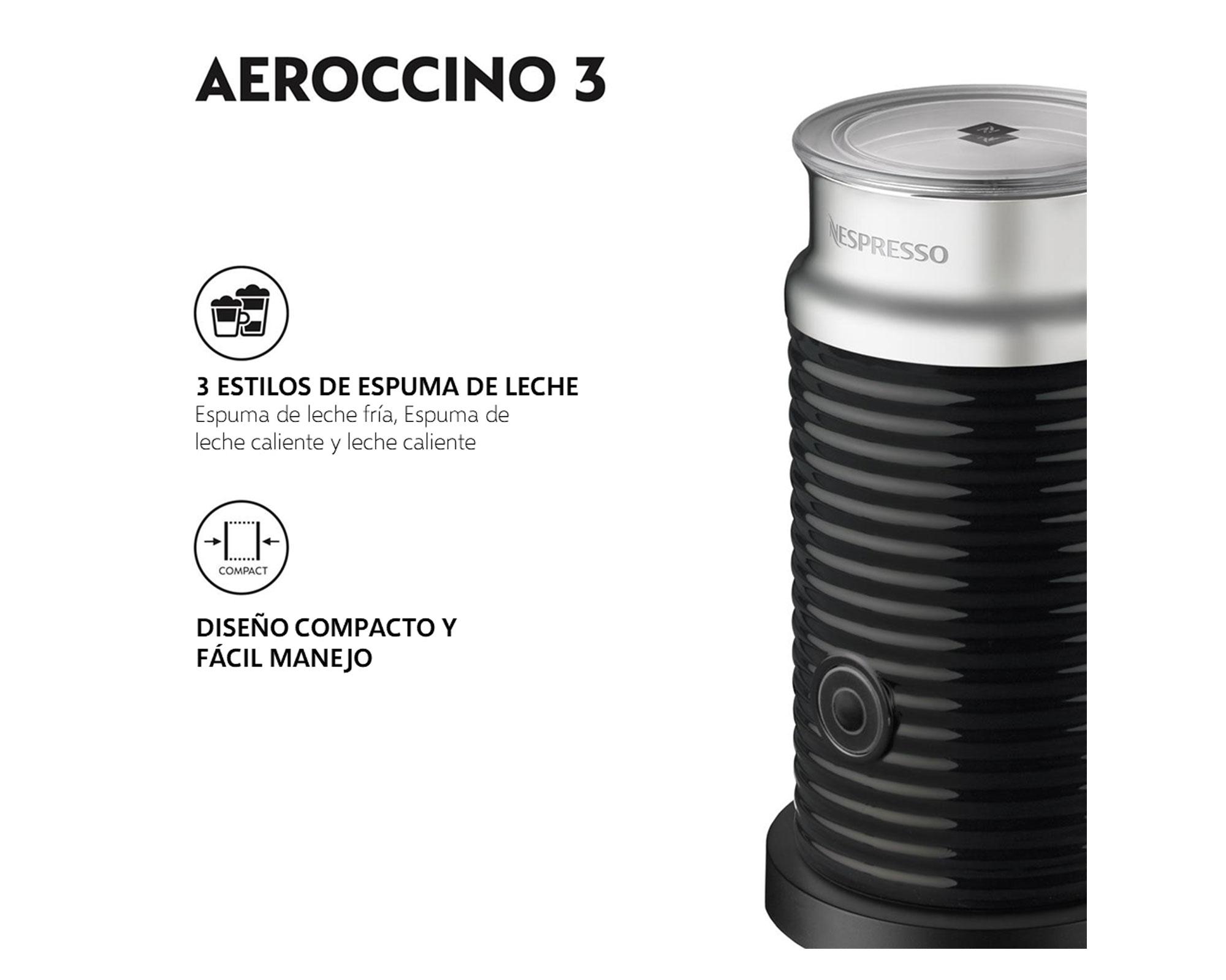 Cafetera Essenza mini + espumador leche Aeroccino3 Nespresso.-3