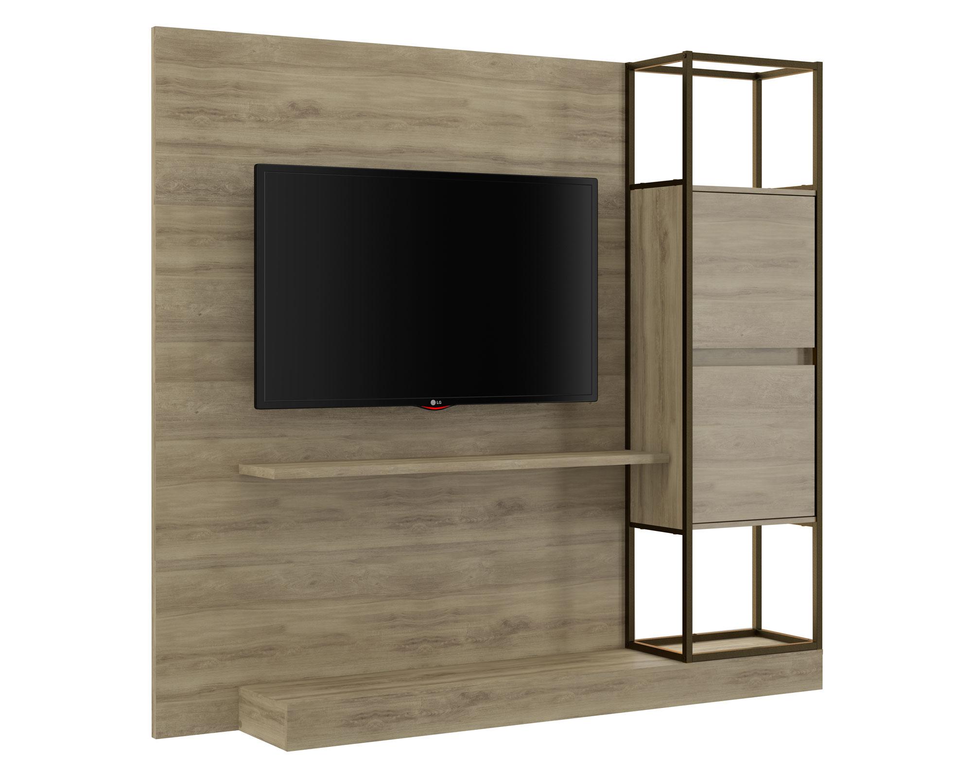 Home TV 60'' Patton café claro/pastel Favatex.-1