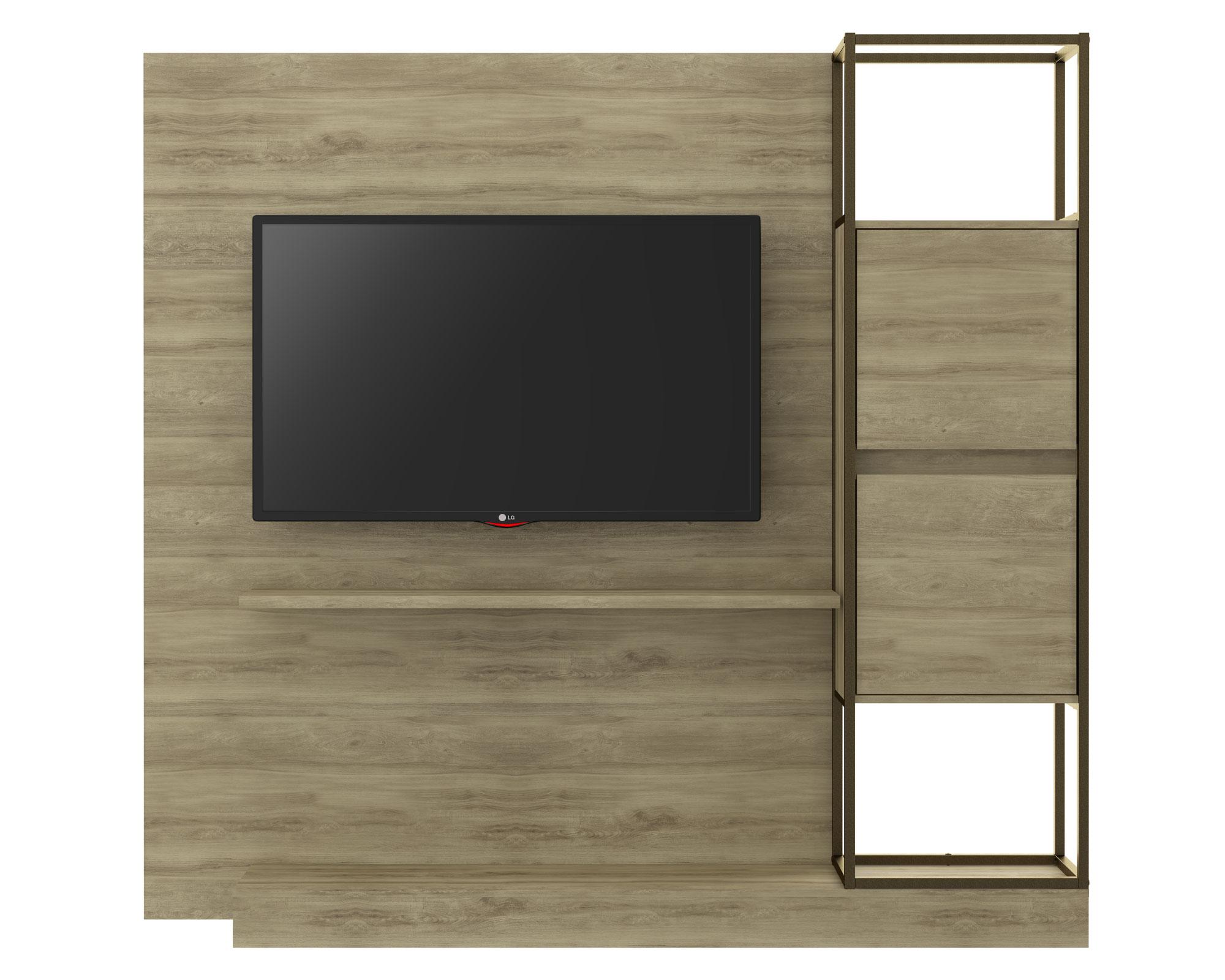 Home TV 60'' Patton café claro/pastel Favatex.-0