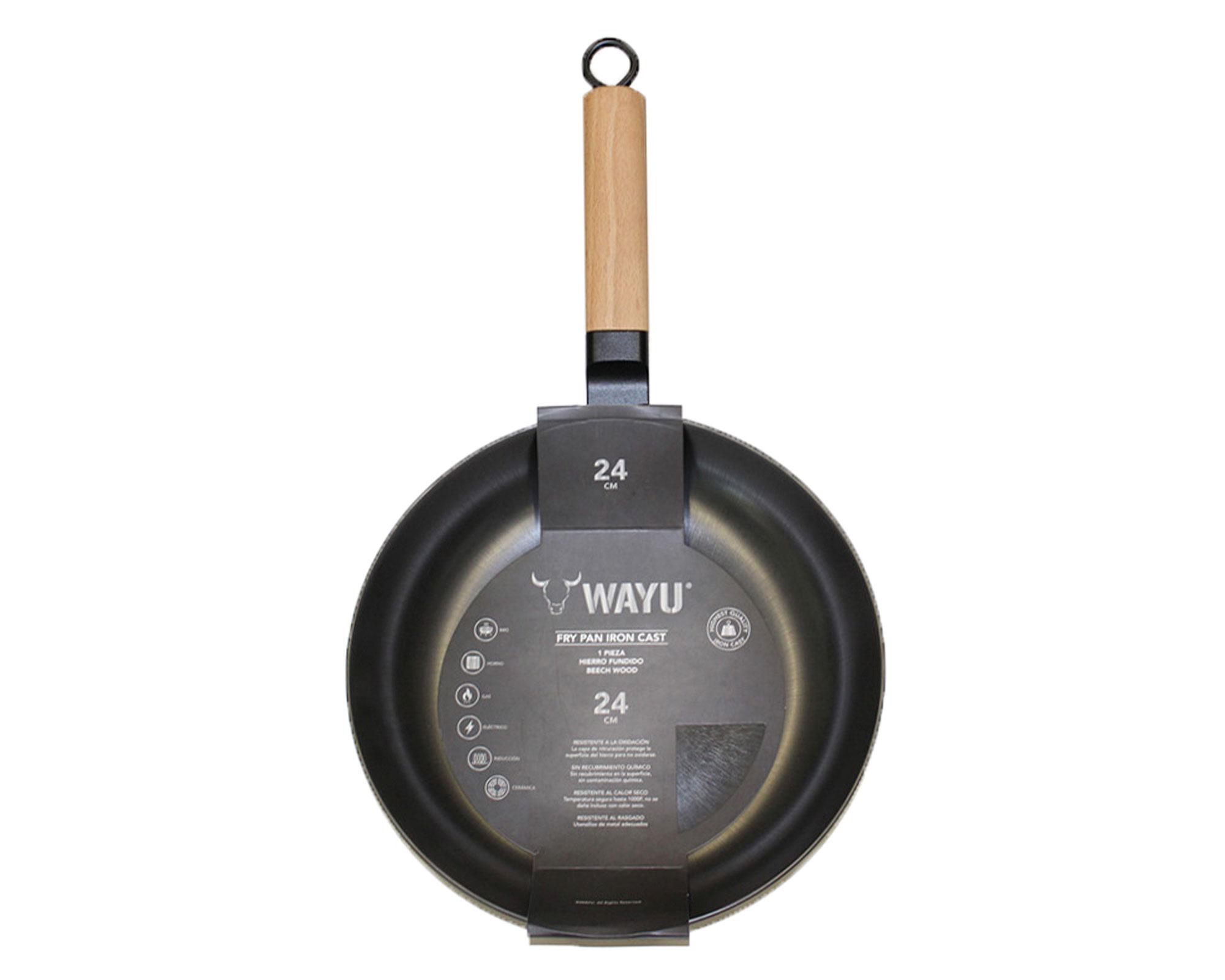 Sartén 24 cm Iron cast Wayu.-0