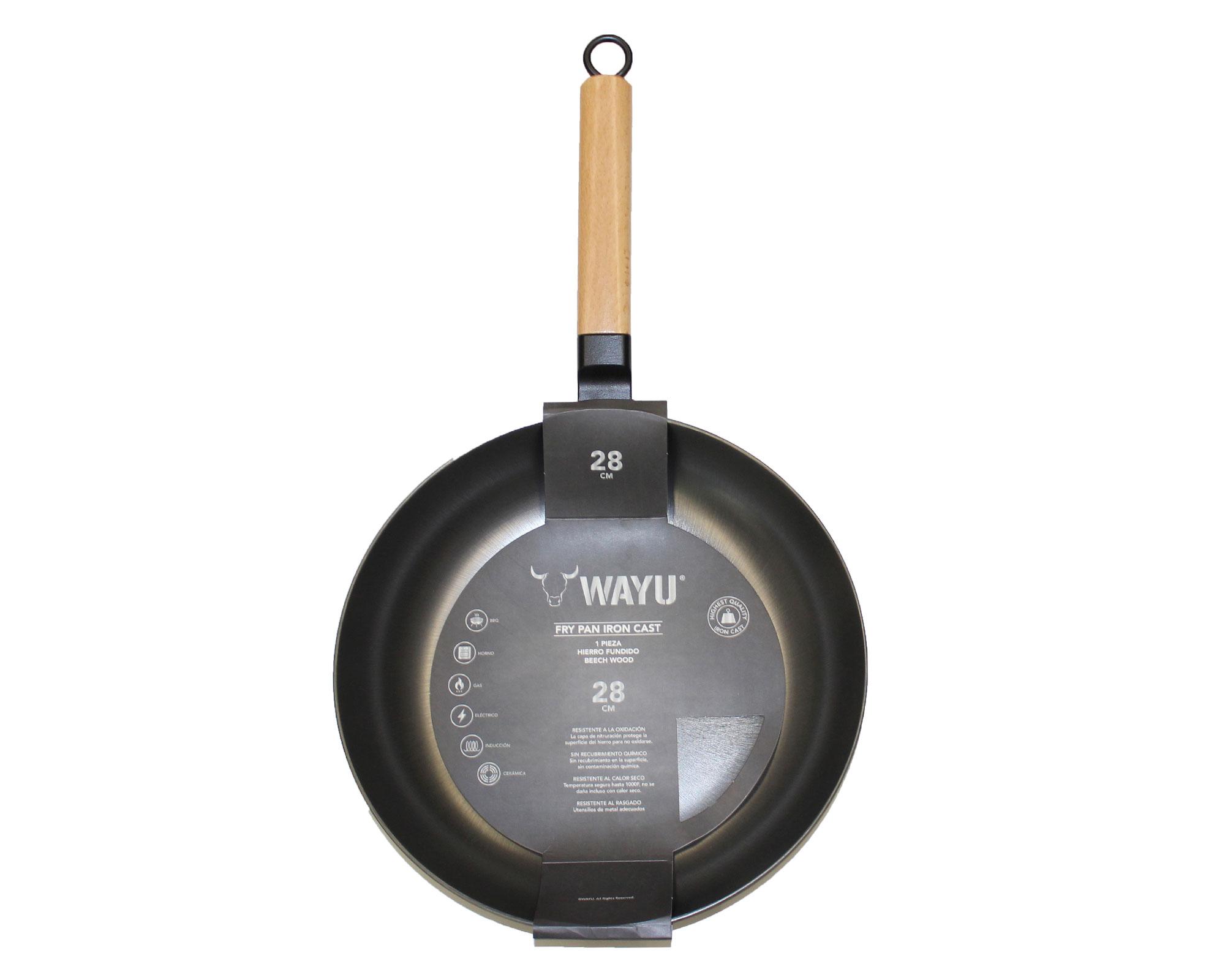 Sartén 28 cm Iron cast Wayu.-0