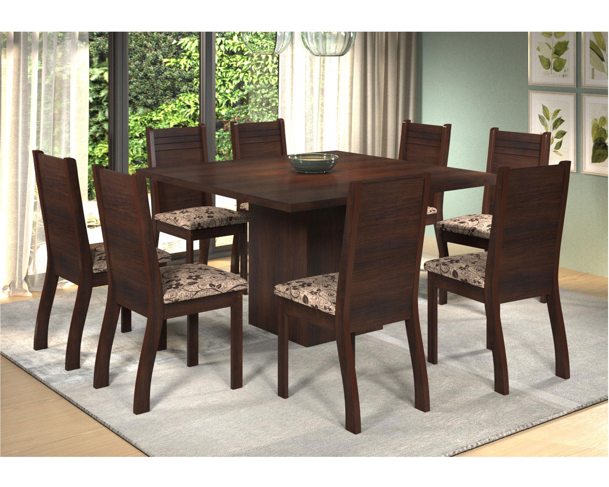 Comedor 8 sillas Analu chocolate Altavision-2