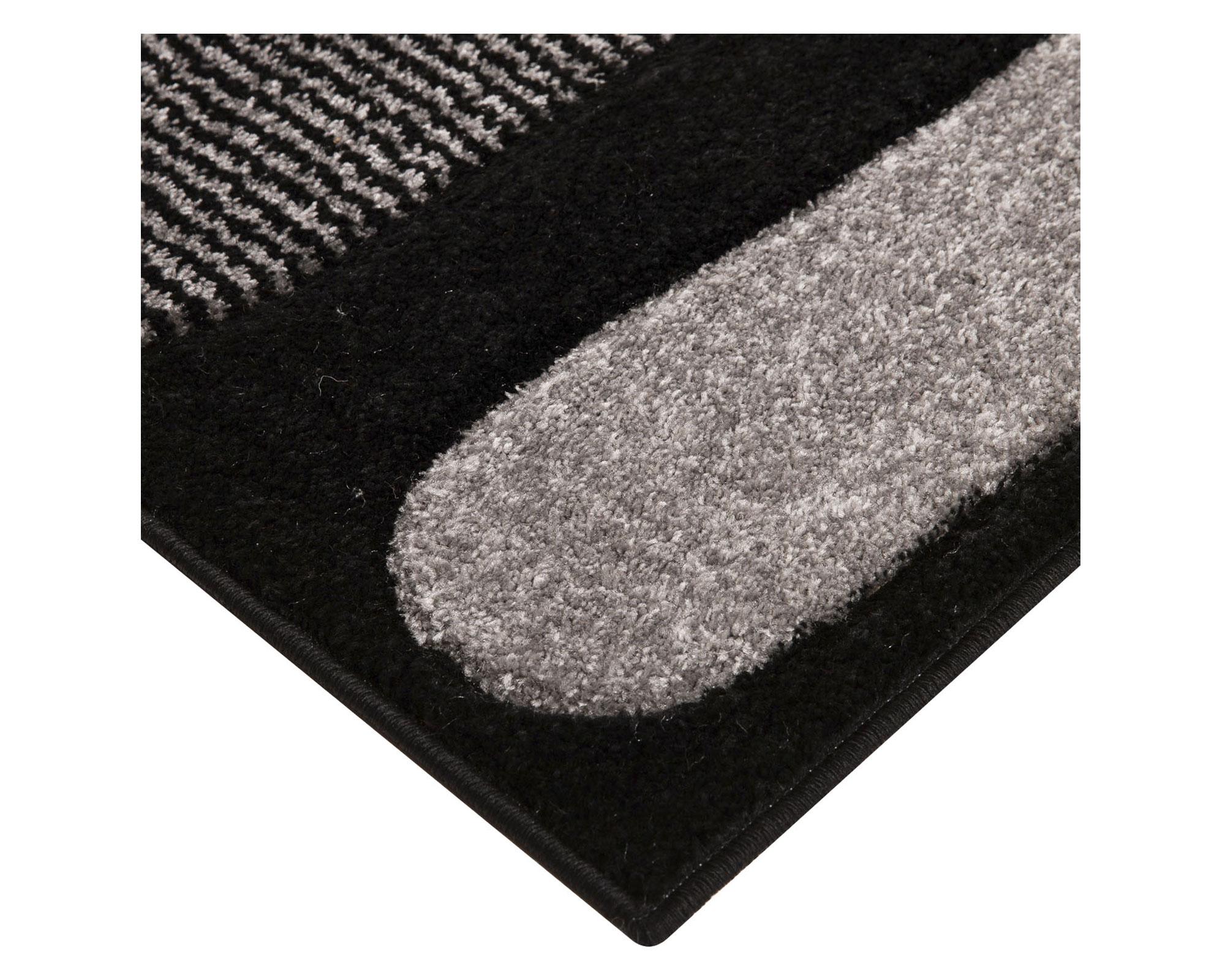 Alfombra 133x190 cm Hawaii 2 gris/negro Dib.-5