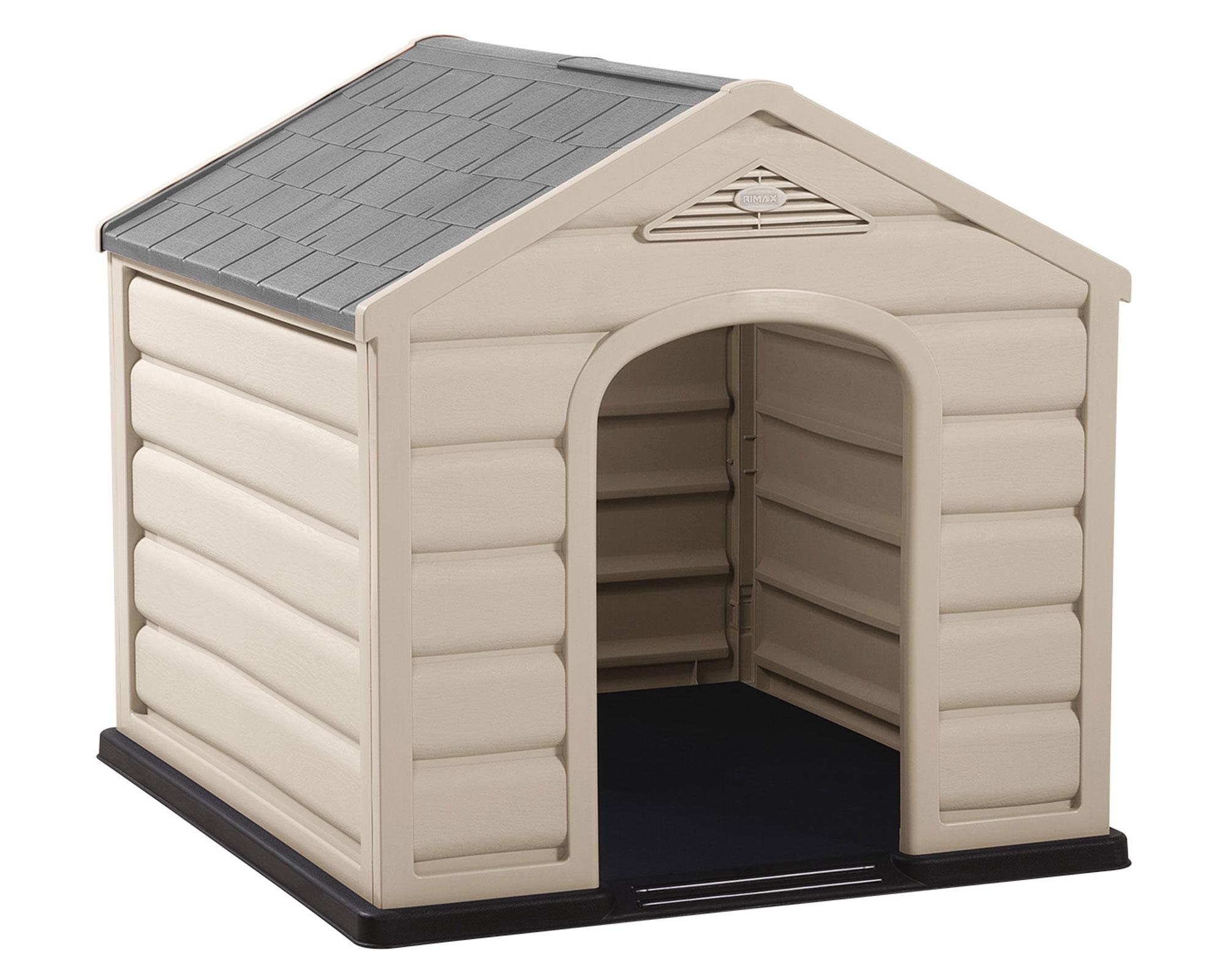 Casa perro 89x90x92 cm gris Rimax.-0