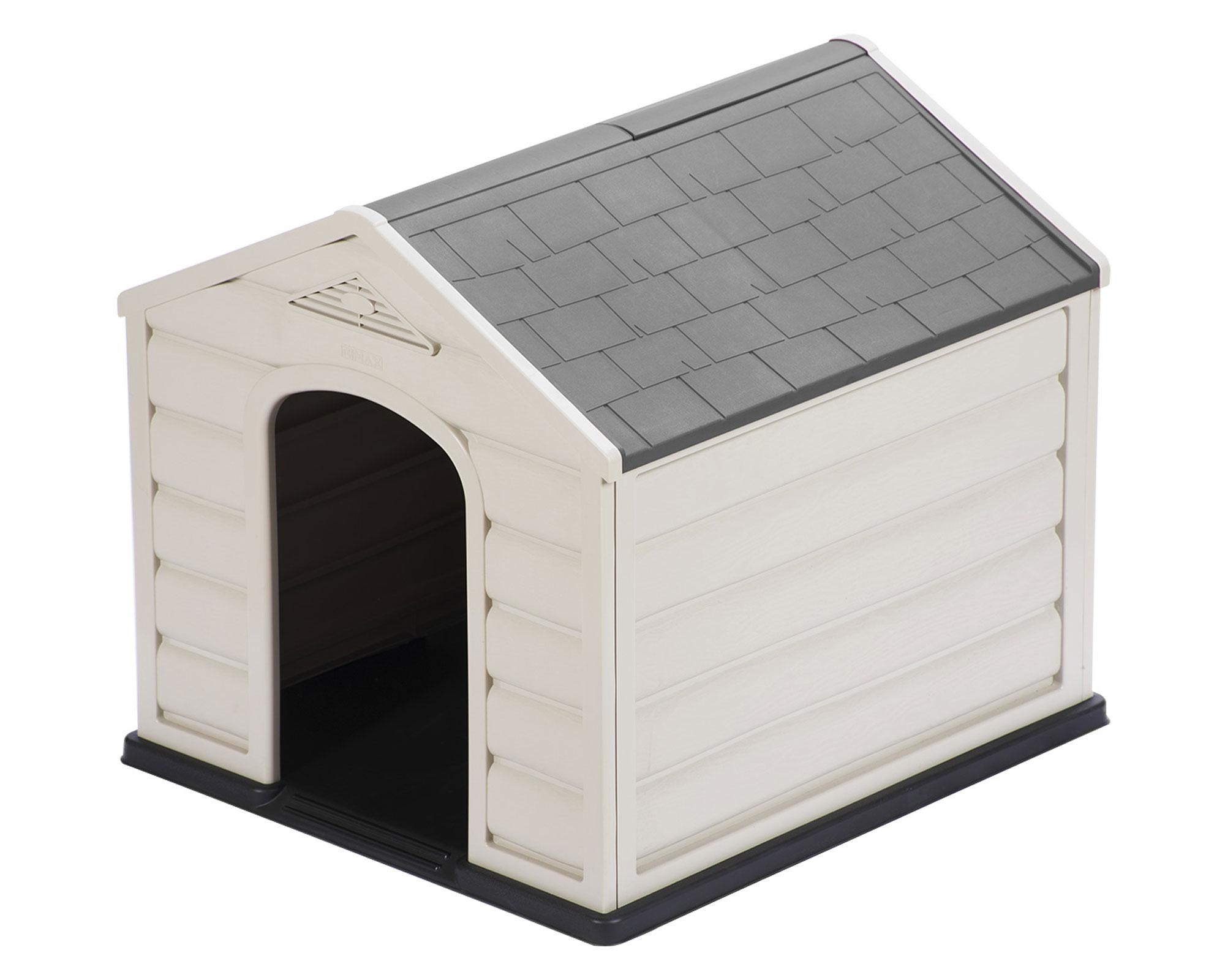 Casa perro 89x90x92 cm gris Rimax.-1