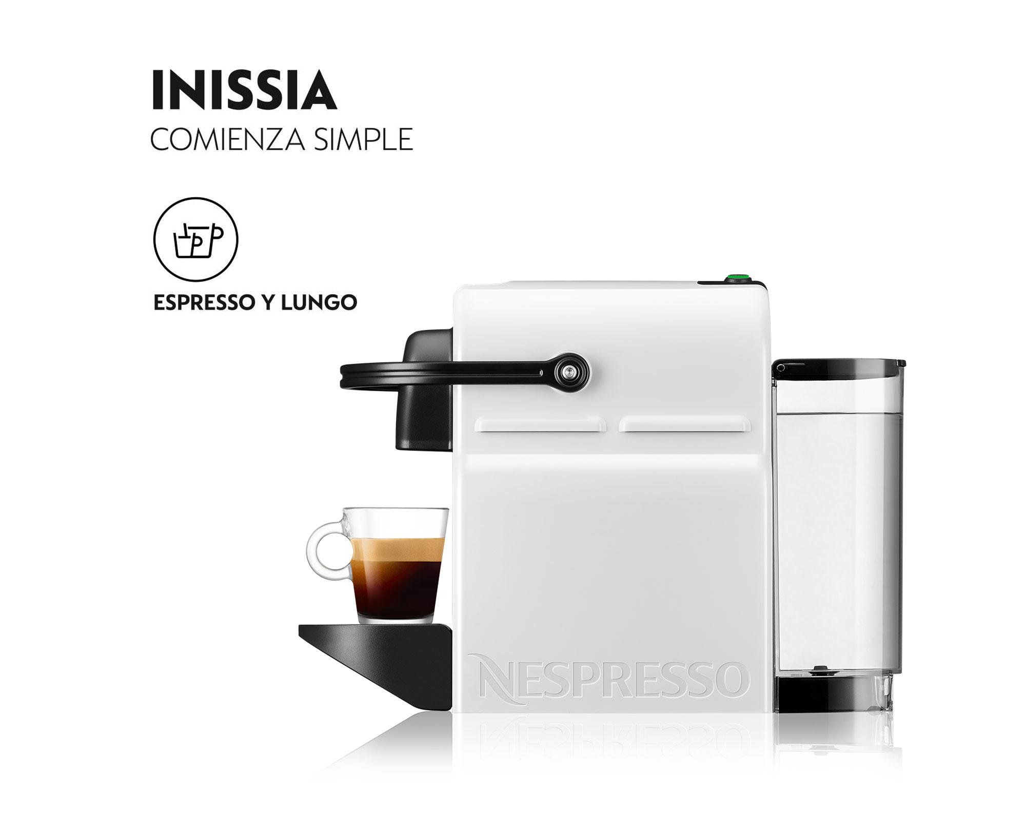 Cafetera 0,8 litros Inissia blanco Nespresso.-3