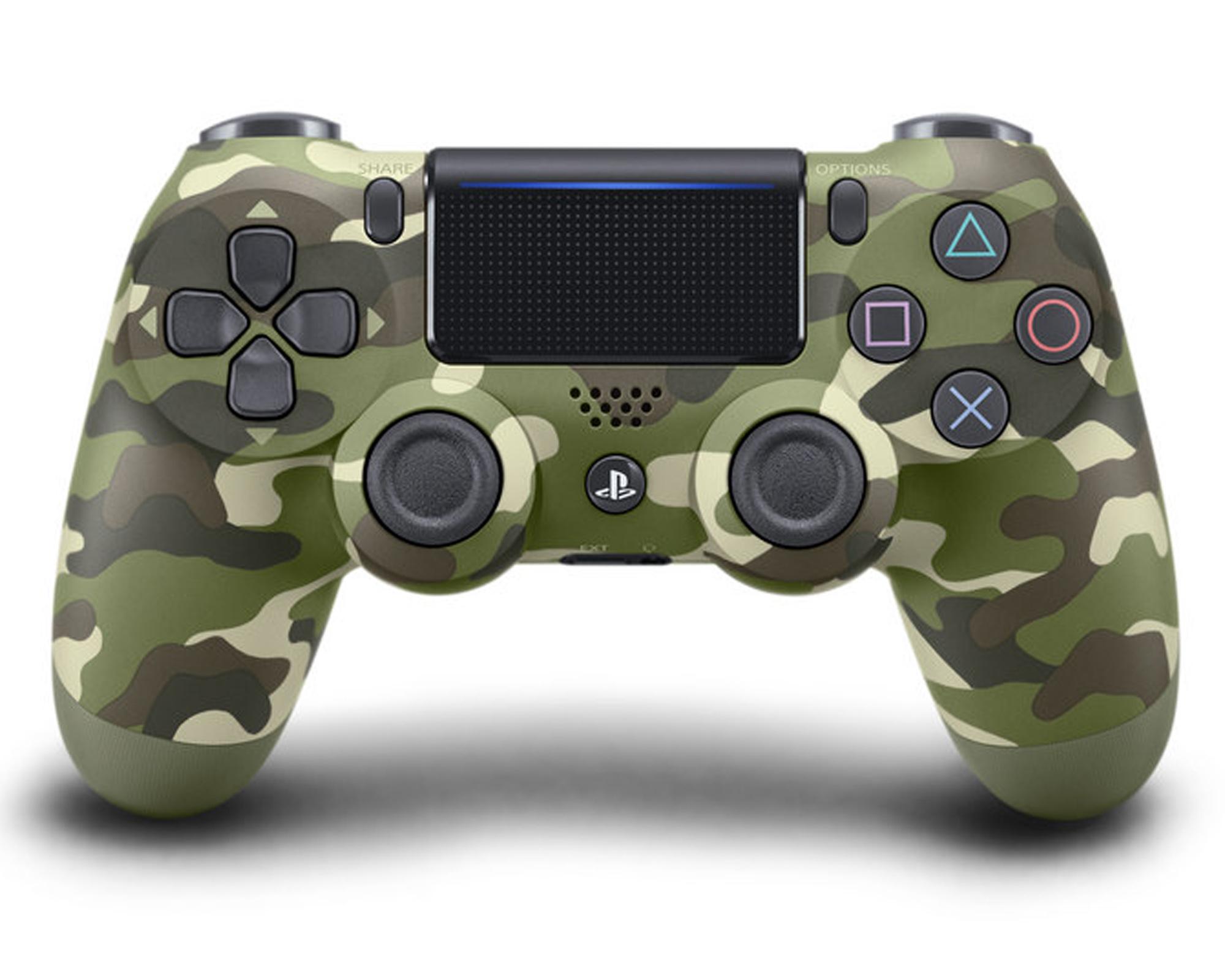 Control inalámbrico PS4 DualShock Camouflage PlayStation.-0