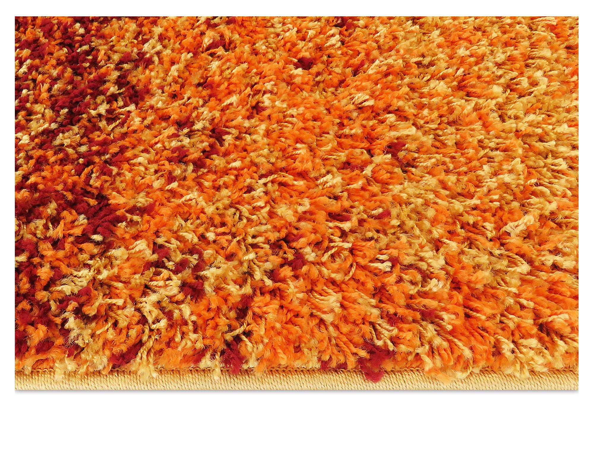 Alfombra shaggy 50x100 cm naranjo Idetex.-2