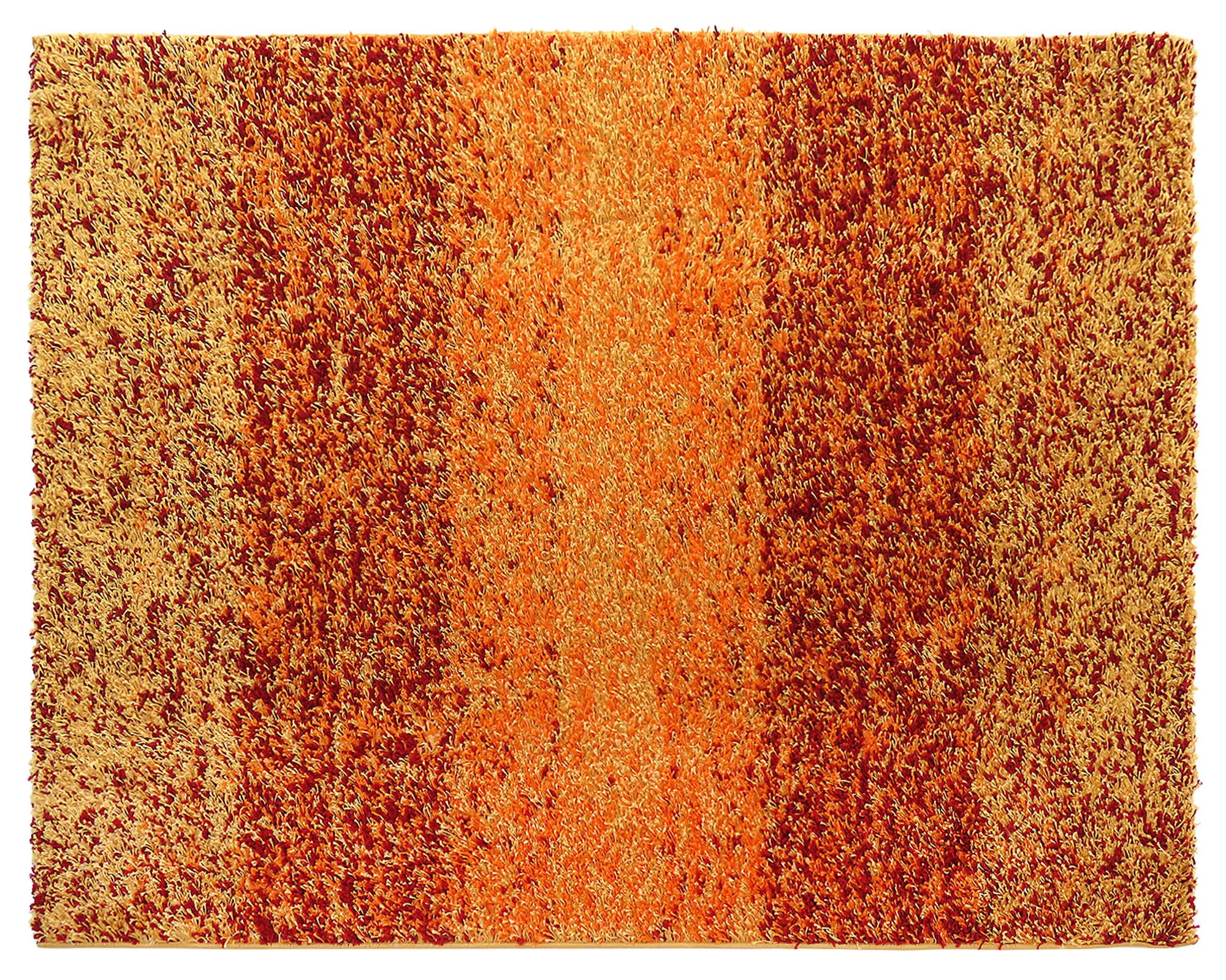 Alfombra shaggy 50x100 cm naranjo Idetex.-0