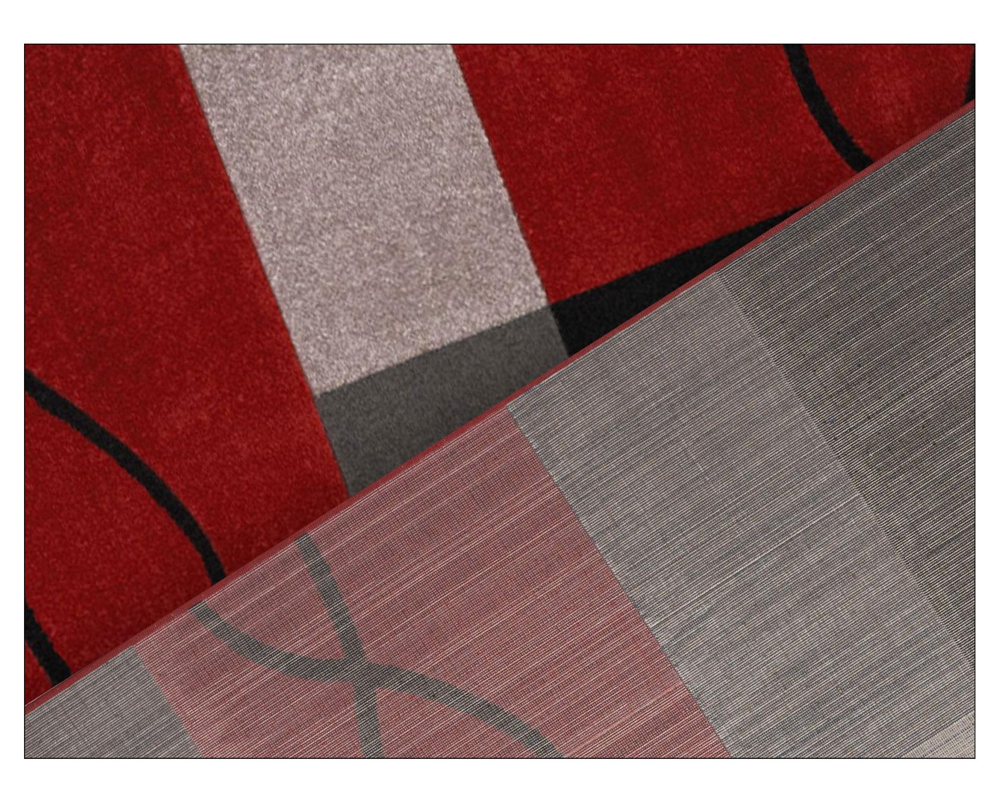 Alfombra 133x180 cm Frize Carved 5 rojo Idetex.-1