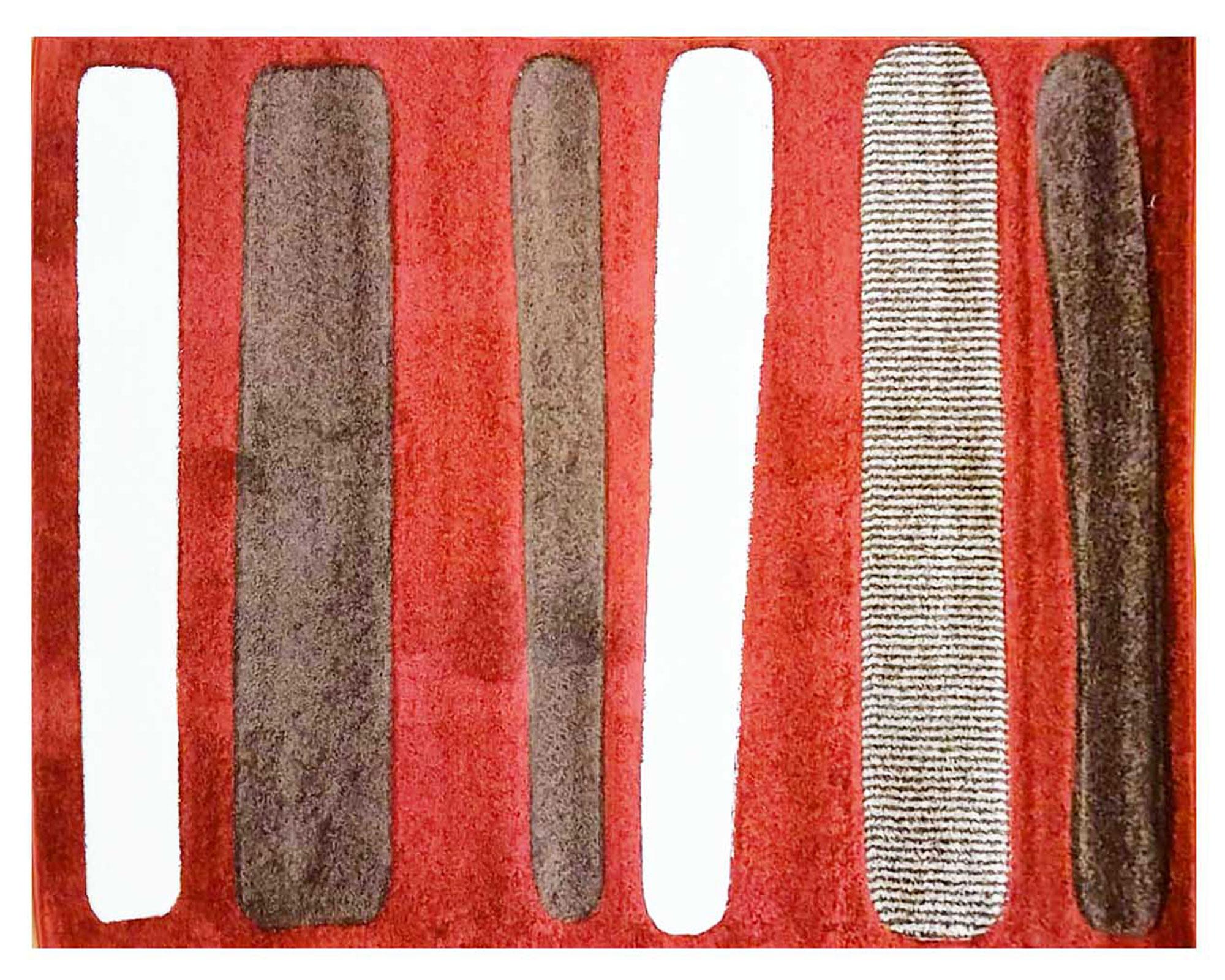 Alfombra 150x220 cm Hawaii 2 rojo/café Dib.-0