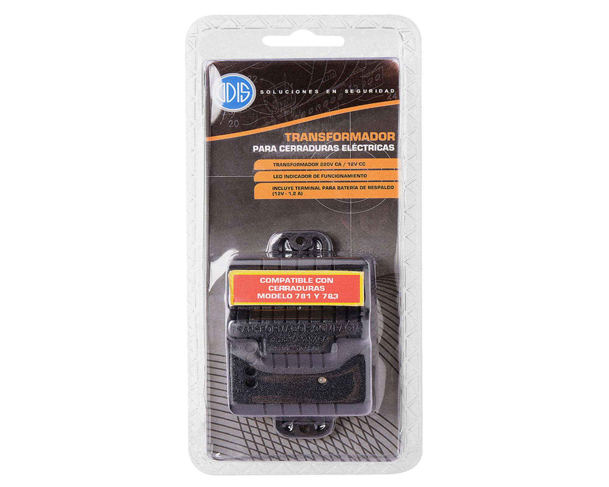 Cerradura sobreponer eléctrica + transformador 783 negro Odis.-4