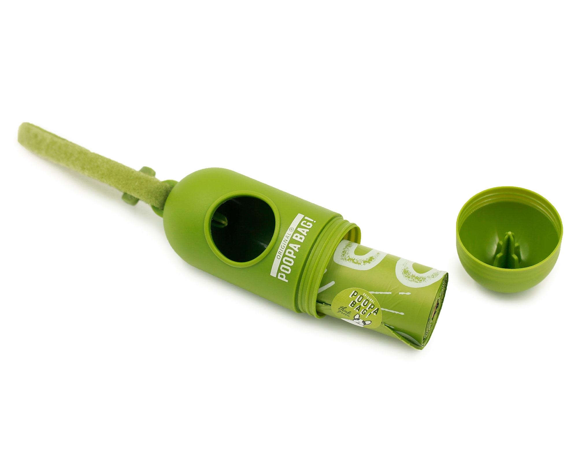 Dispensador + 15 bolsas verde Poopa Bag.-4