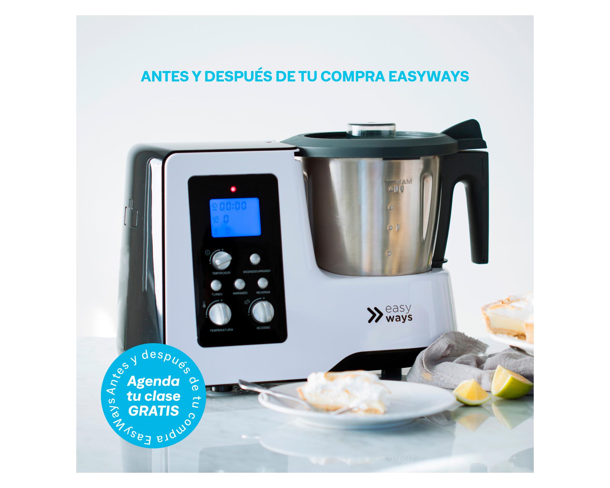 Robot de cocina 1800W Kitchen Pro blanco EasyWays.-4