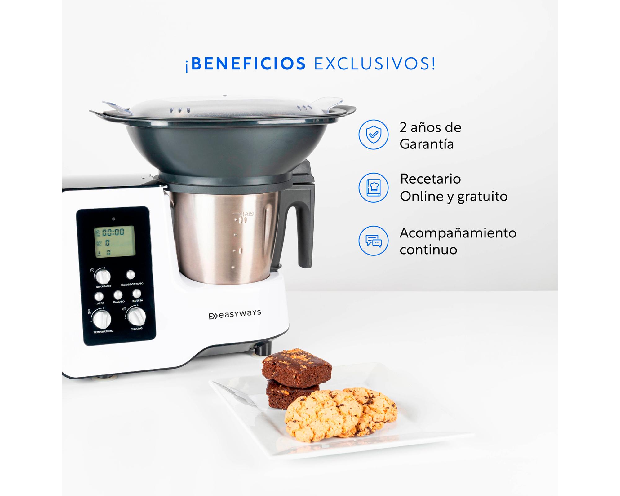 Robot cocina kitchen Pro SPM128J blanco 2 lt-1
