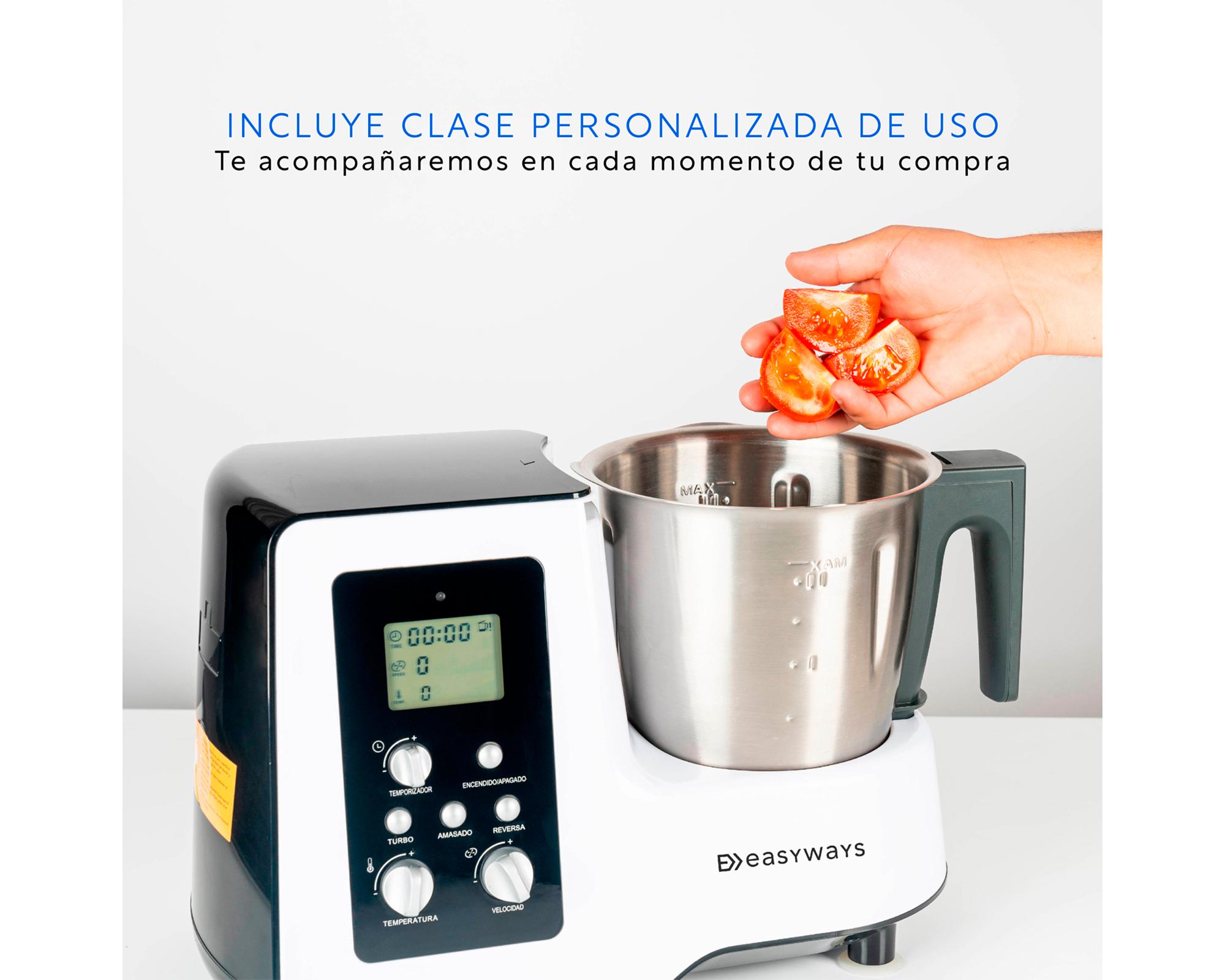 Robot cocina kitchen Pro SPM128J blanco 2 lt-2