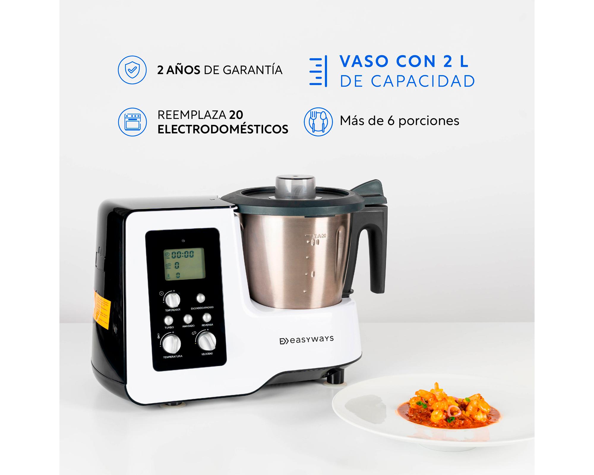 Robot cocina kitchen Pro SPM128J blanco 2 lt-4