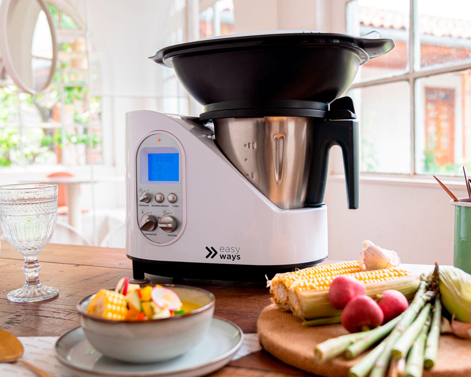 Robot de Cocina 1500W Kitchen Master blanco EasyWays.-2