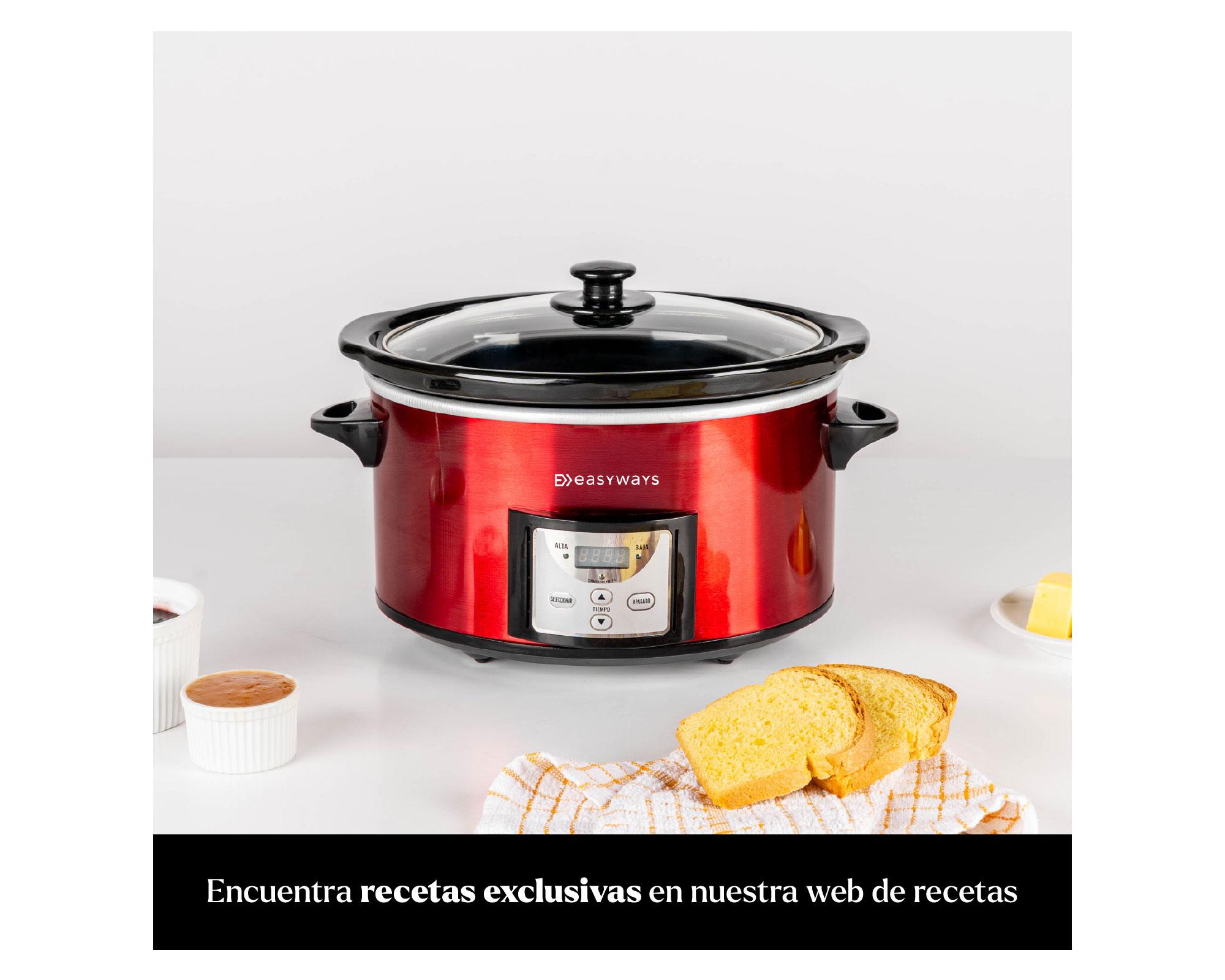 Olla de cocción Slow pot mini rojo 3.8 lt-2