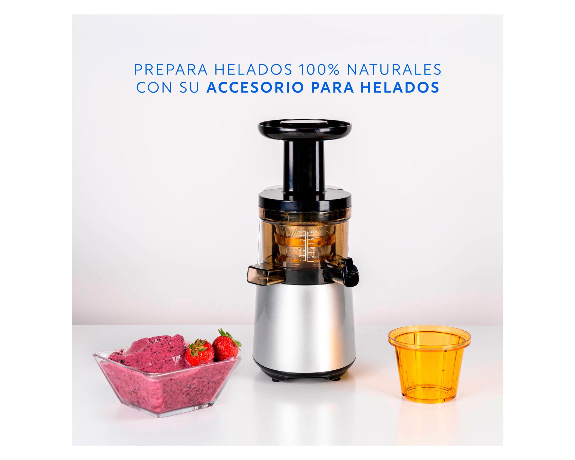 Prensadora de jugo 500 ml Slow Juicer Pro gris EasyWays.-5