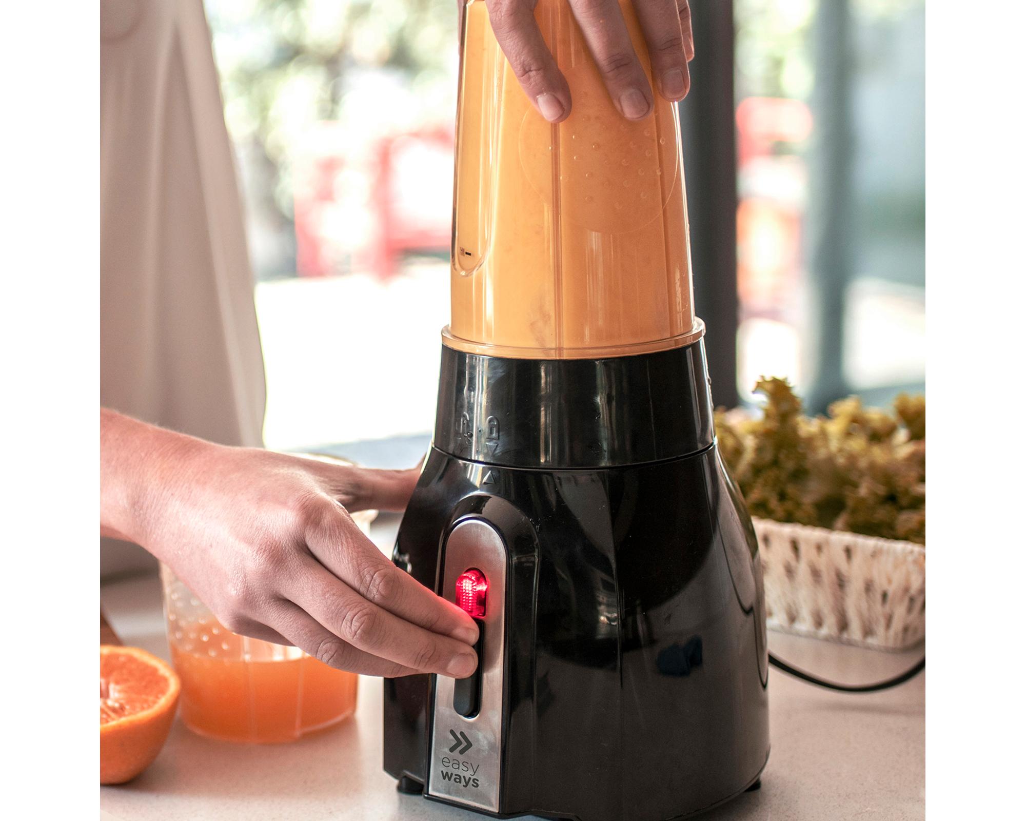 Licuadora personal 600 ml Nutri Blender negro EasyWays.-4