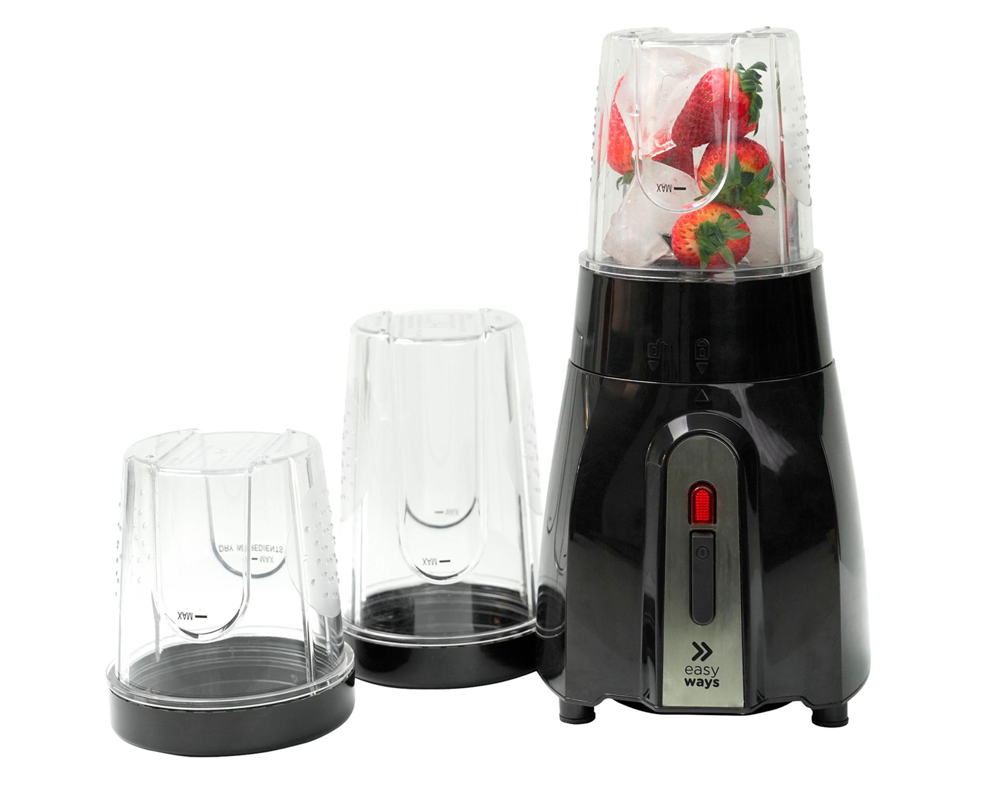 Licuadora personal 600 ml Nutri Blender negro EasyWays.-0
