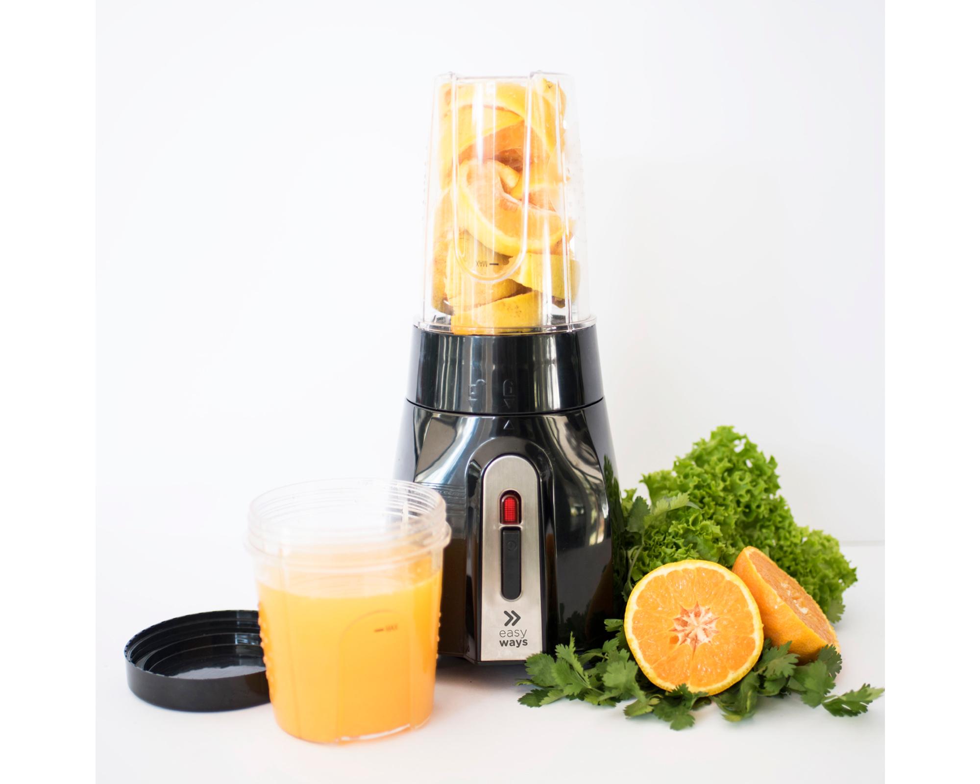 Licuadora personal 600 ml Nutri Blender negro EasyWays.-2