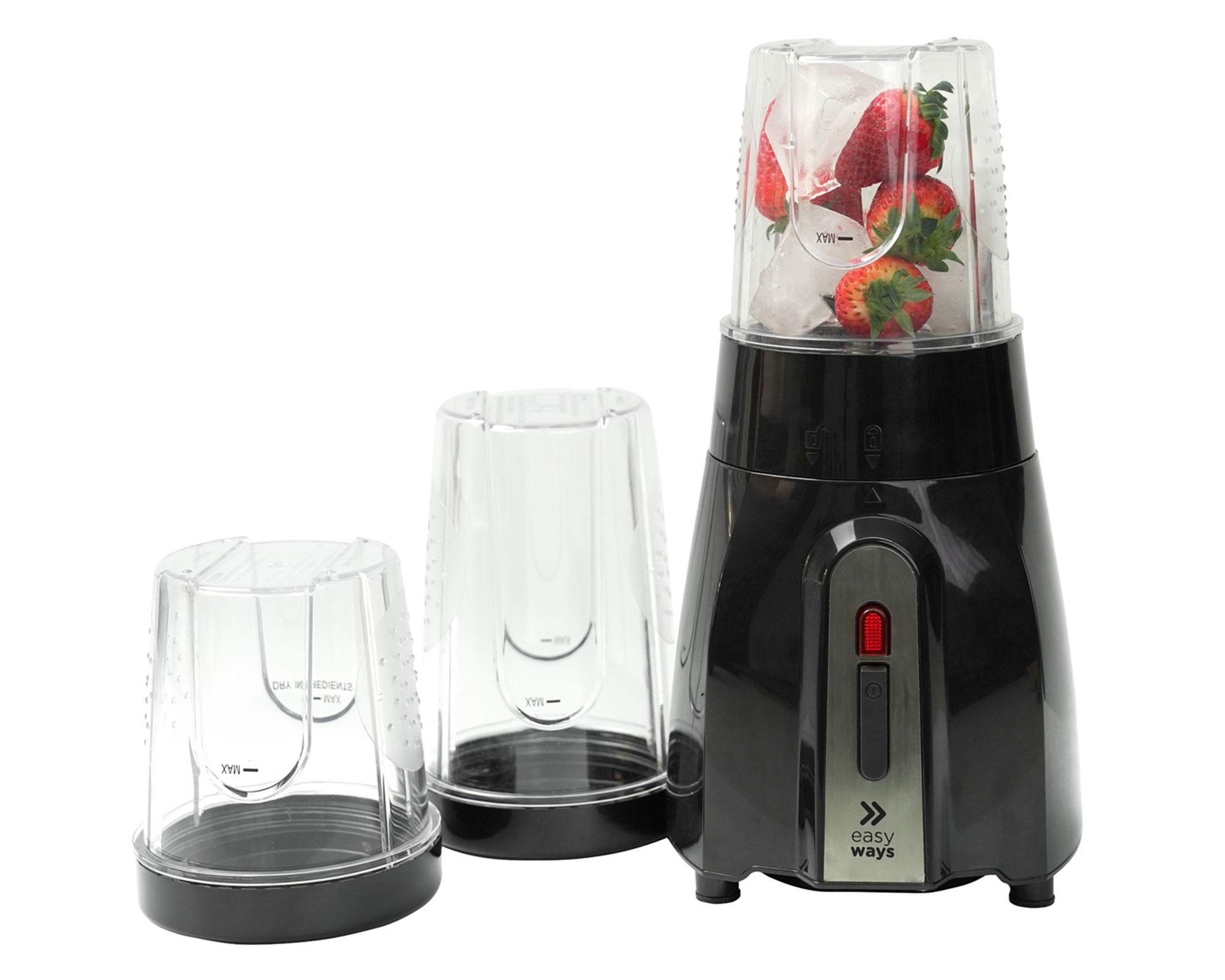 Licuadora personal 600 ml Nutri Blender negro EasyWays.-0