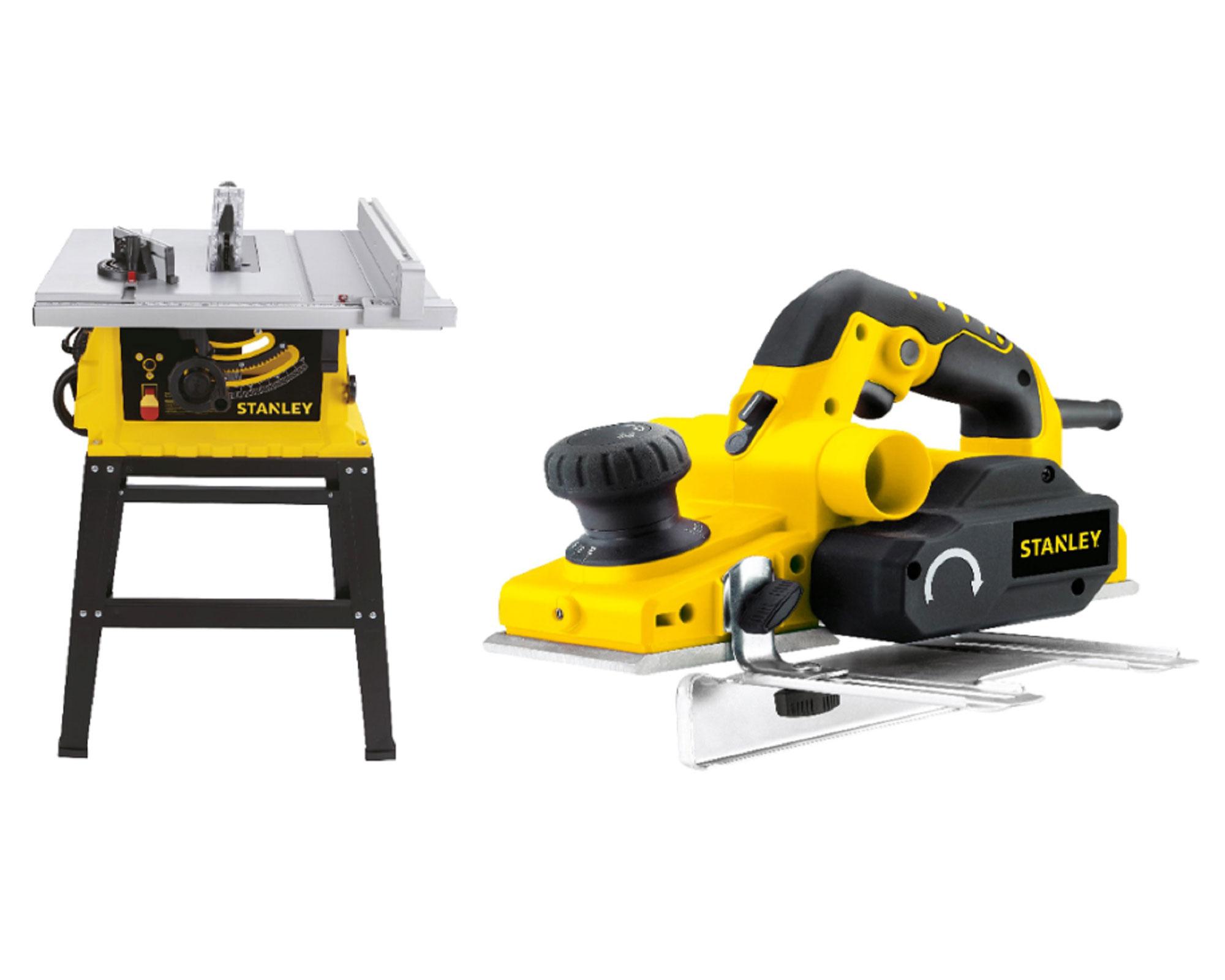 Sierra de banco SST1801 + cepillo eléctrico STPP7502 Stanley.-0