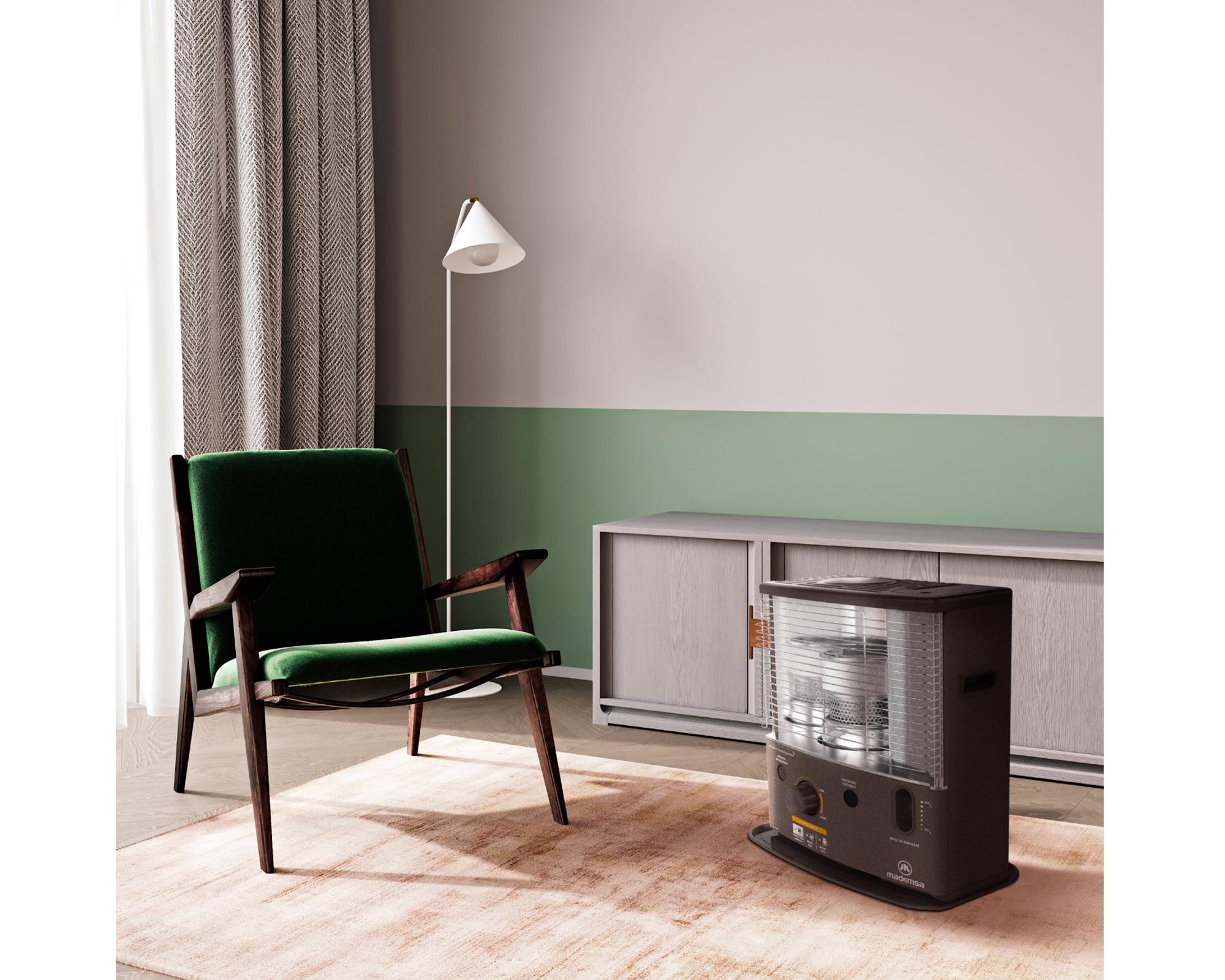 Estufa parafina 4.2 litros Fiamma Pro gris-3