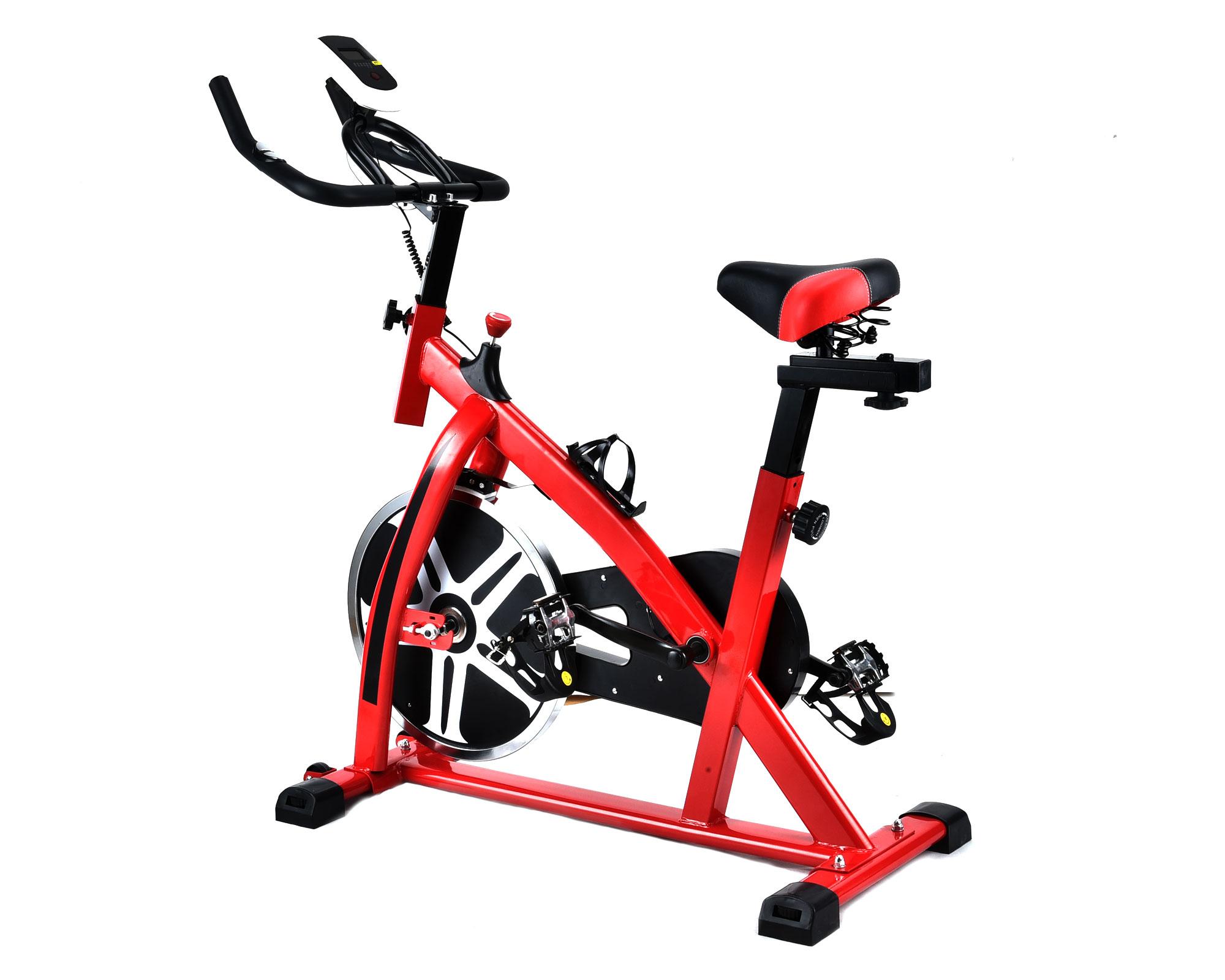 Bicicleta spinning rojo Parkdan.-2
