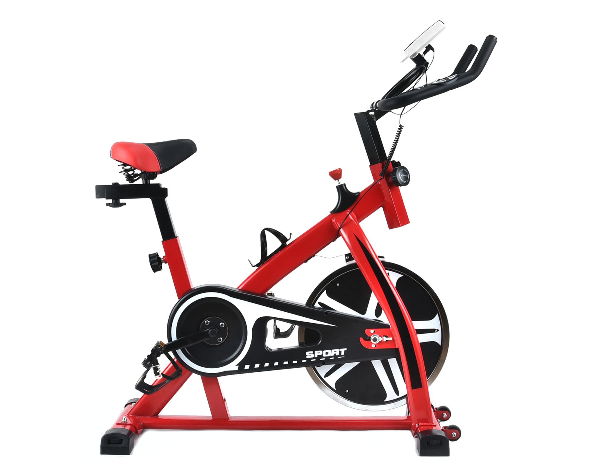 Bicicleta spinning rojo Parkdan.-0