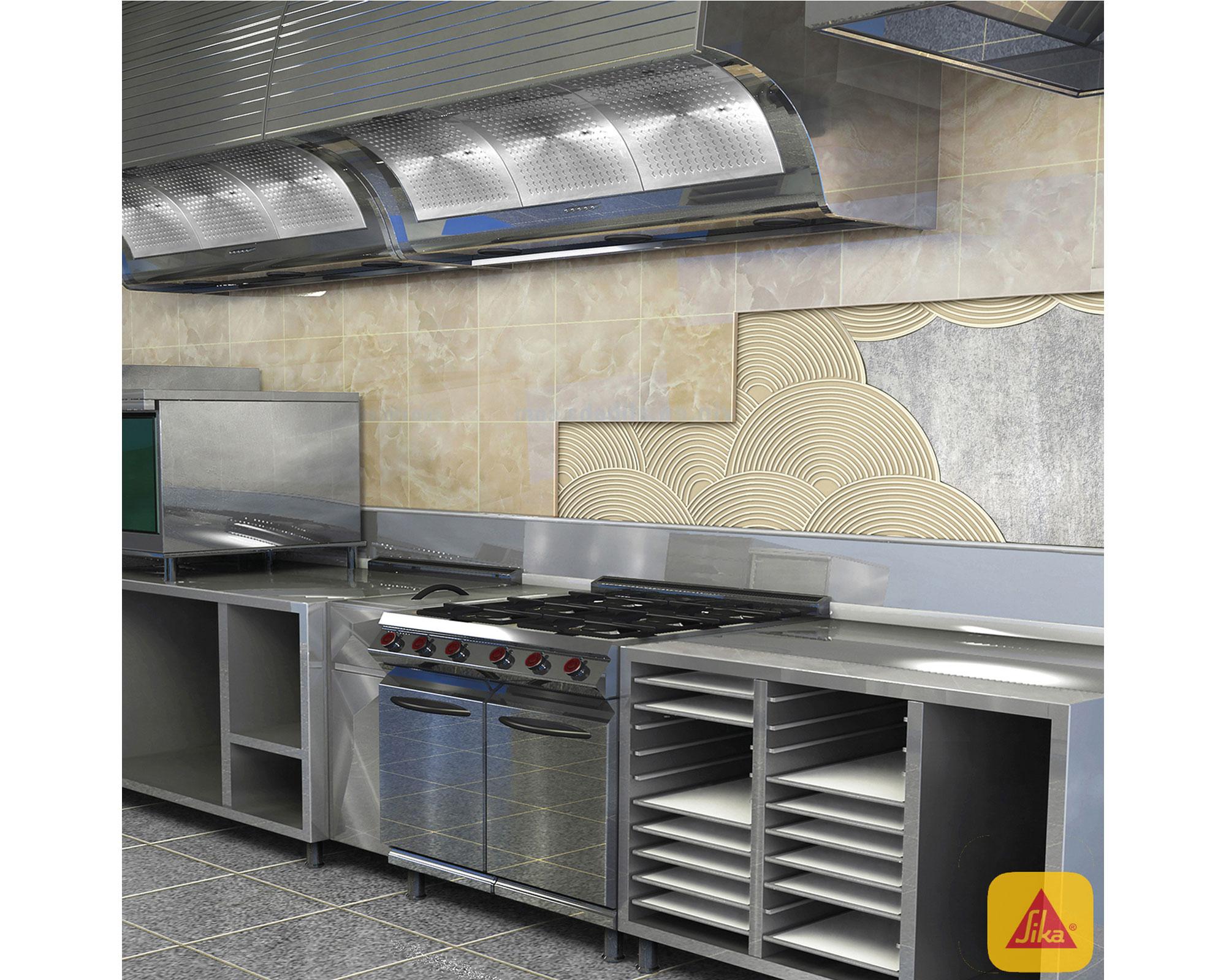 Adhesivo cerámico 1 tineta Sikaceram 300 gris Sika.-3