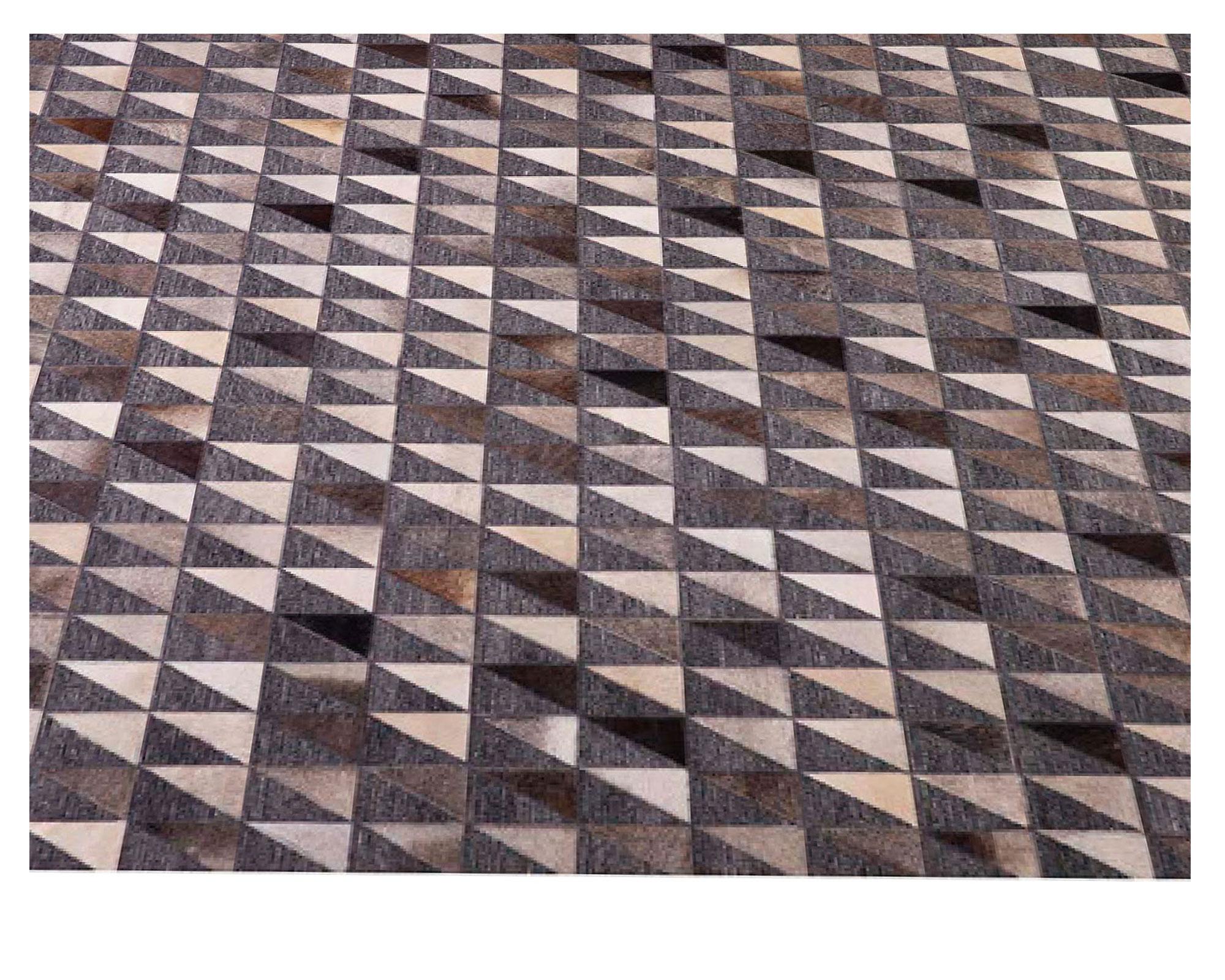 Alfombra 140x200 cm Natural Leather gris Dib.-2