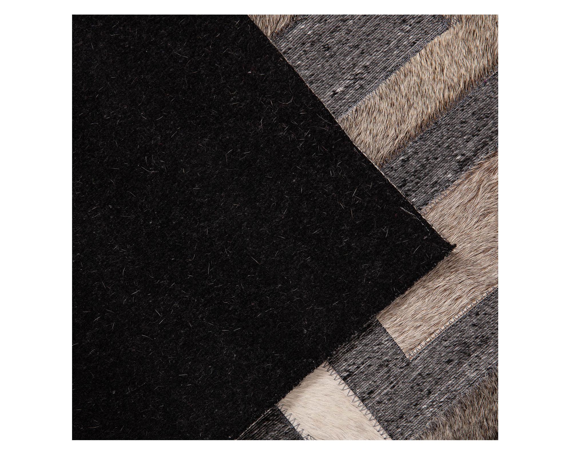 Alfombra 160x230 cm Natural Leather gris Dib.-2