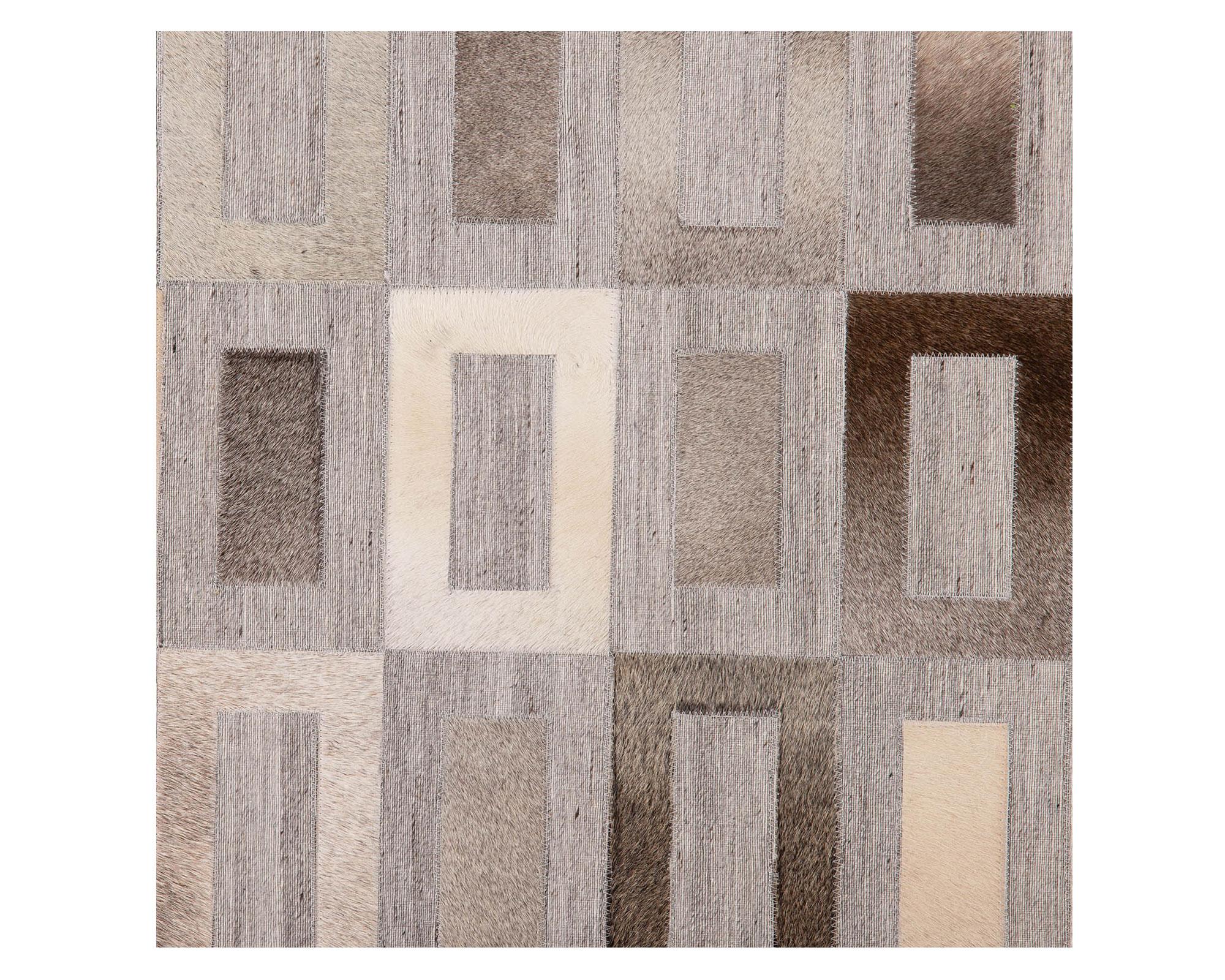 Alfombra 160x230 cm Natural Leather silver Dib.-1